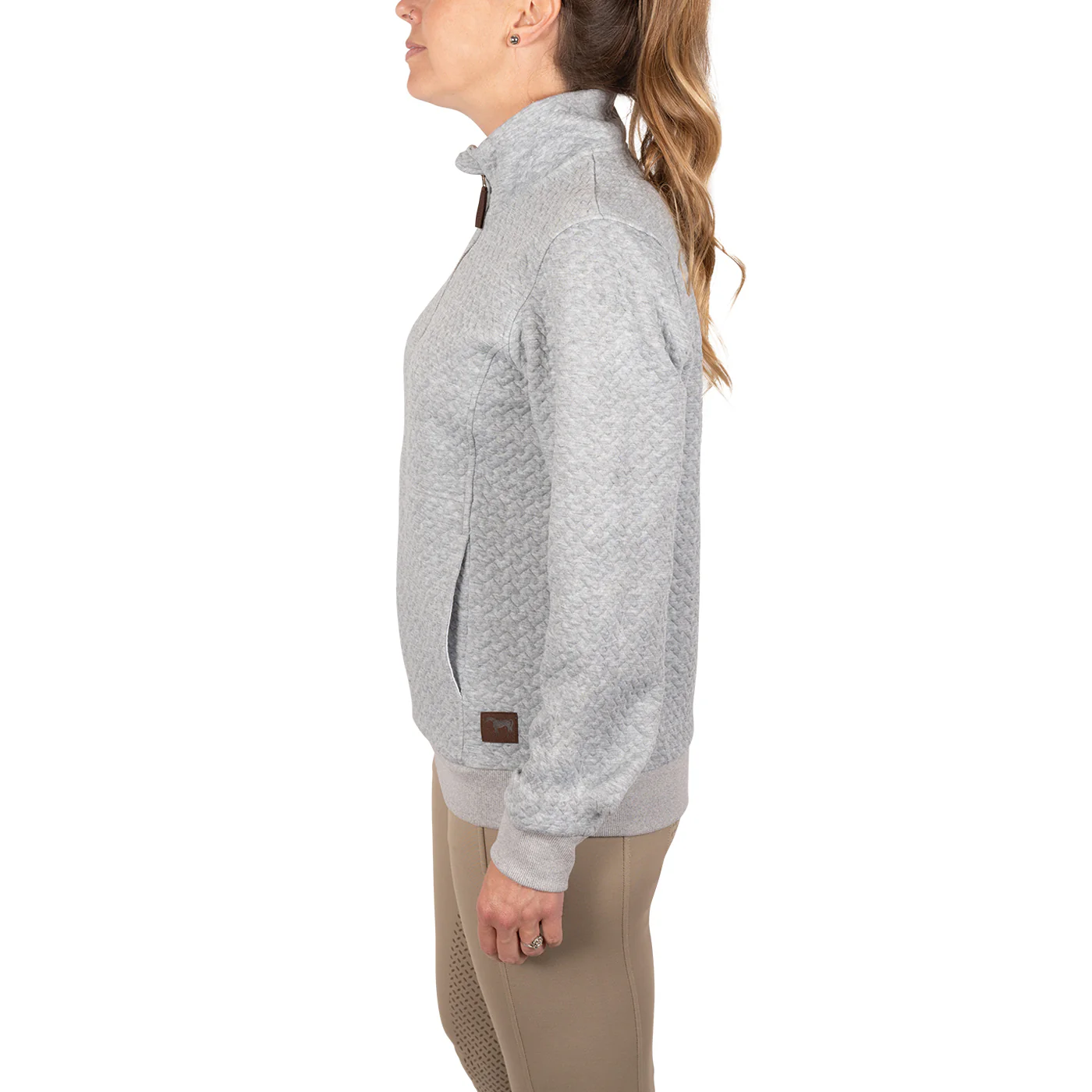 Aerion Adelia Quarter Zip Quilt Sweatshirt - Image 10