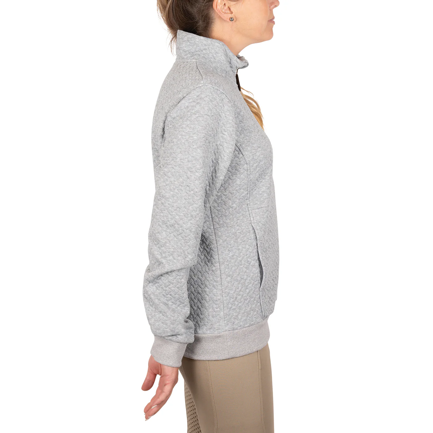 Aerion Adelia Quarter Zip Quilt Sweatshirt - Image 12