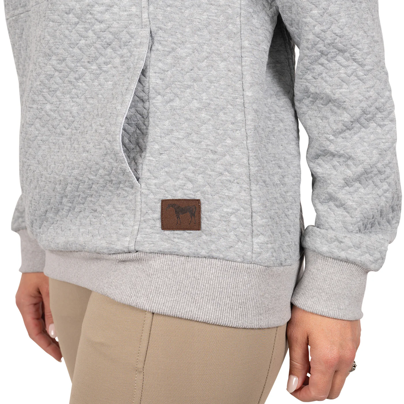 Aerion Adelia Quarter Zip Quilt Sweatshirt - Image 13