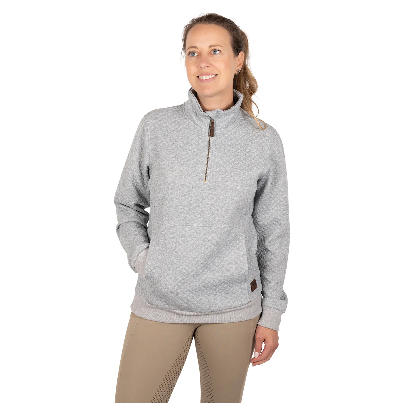Aerion Adelia Quarter Zip Quilt Sweatshirt - Image 15