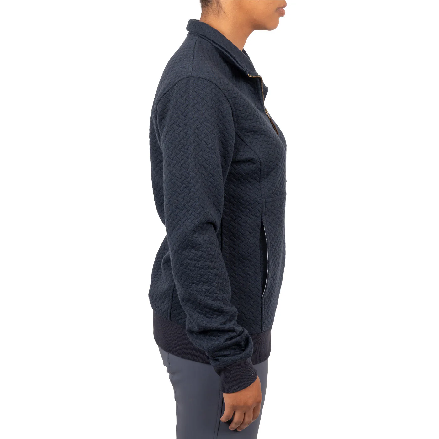 Aerion Adelia Quarter Zip Quilt Sweatshirt - Image 4