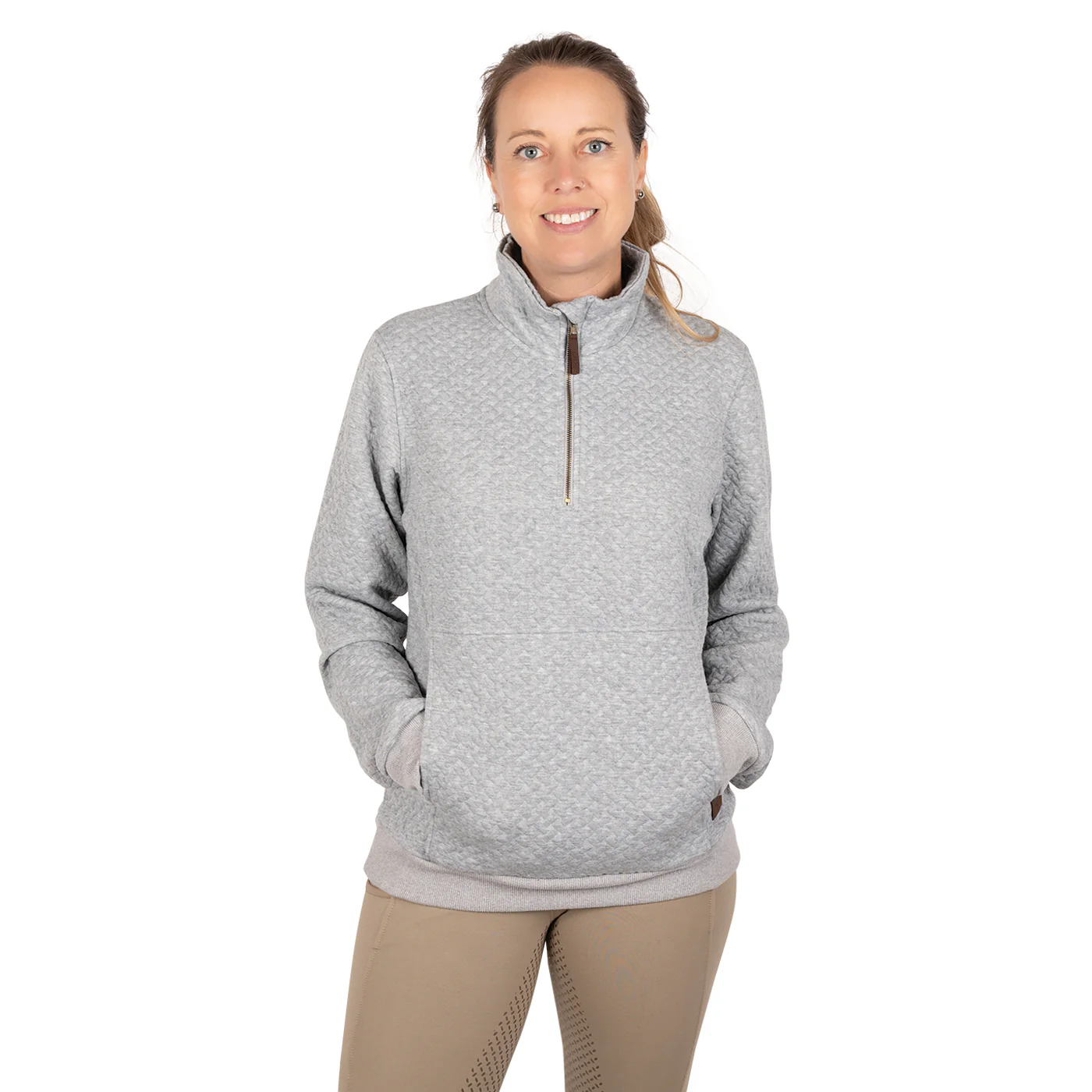 Aerion Adelia Quarter Zip Quilt Sweatshirt - Image 9