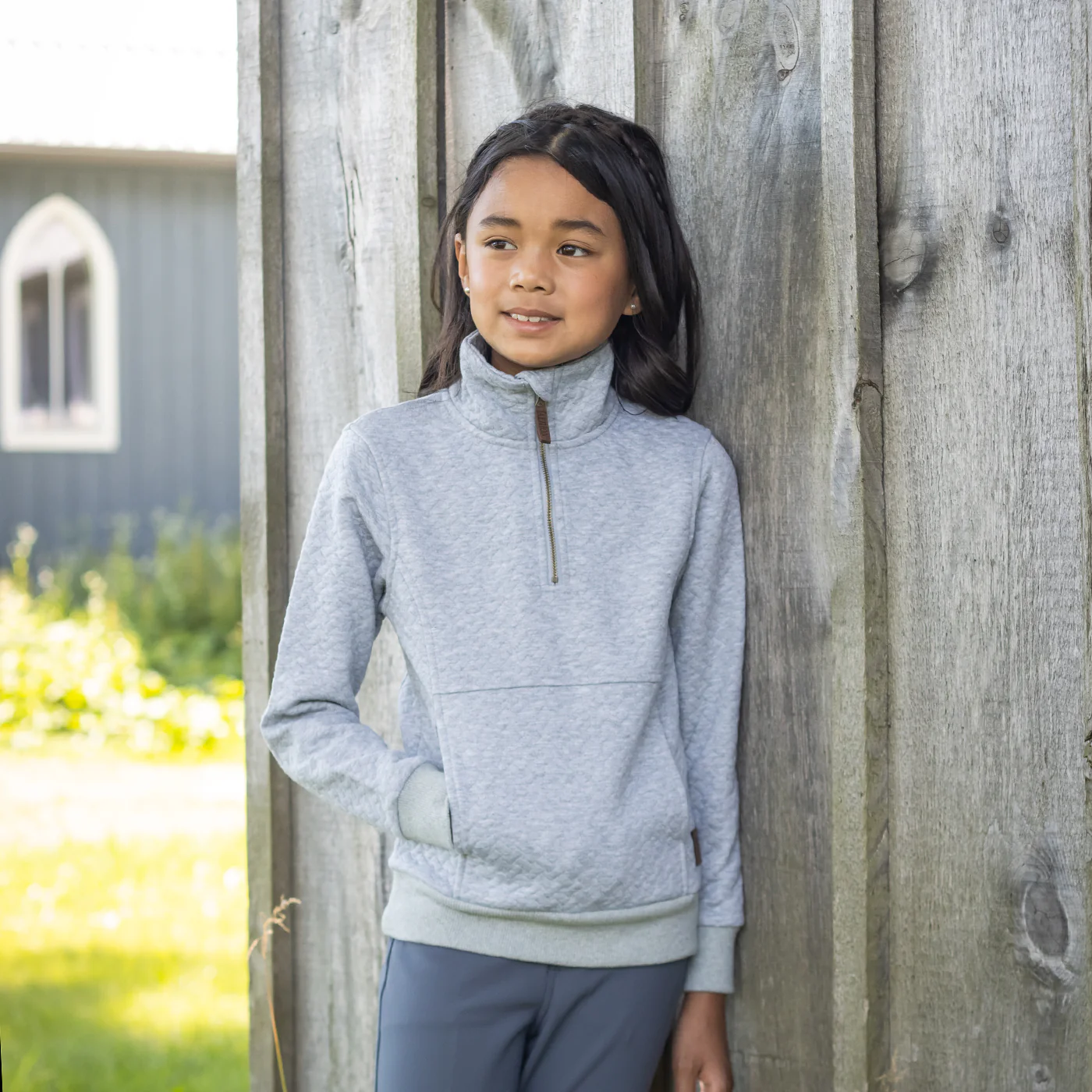 Aerion Adelia Quarter Zip Quilt Sweatshirt - Kids' - Image 3