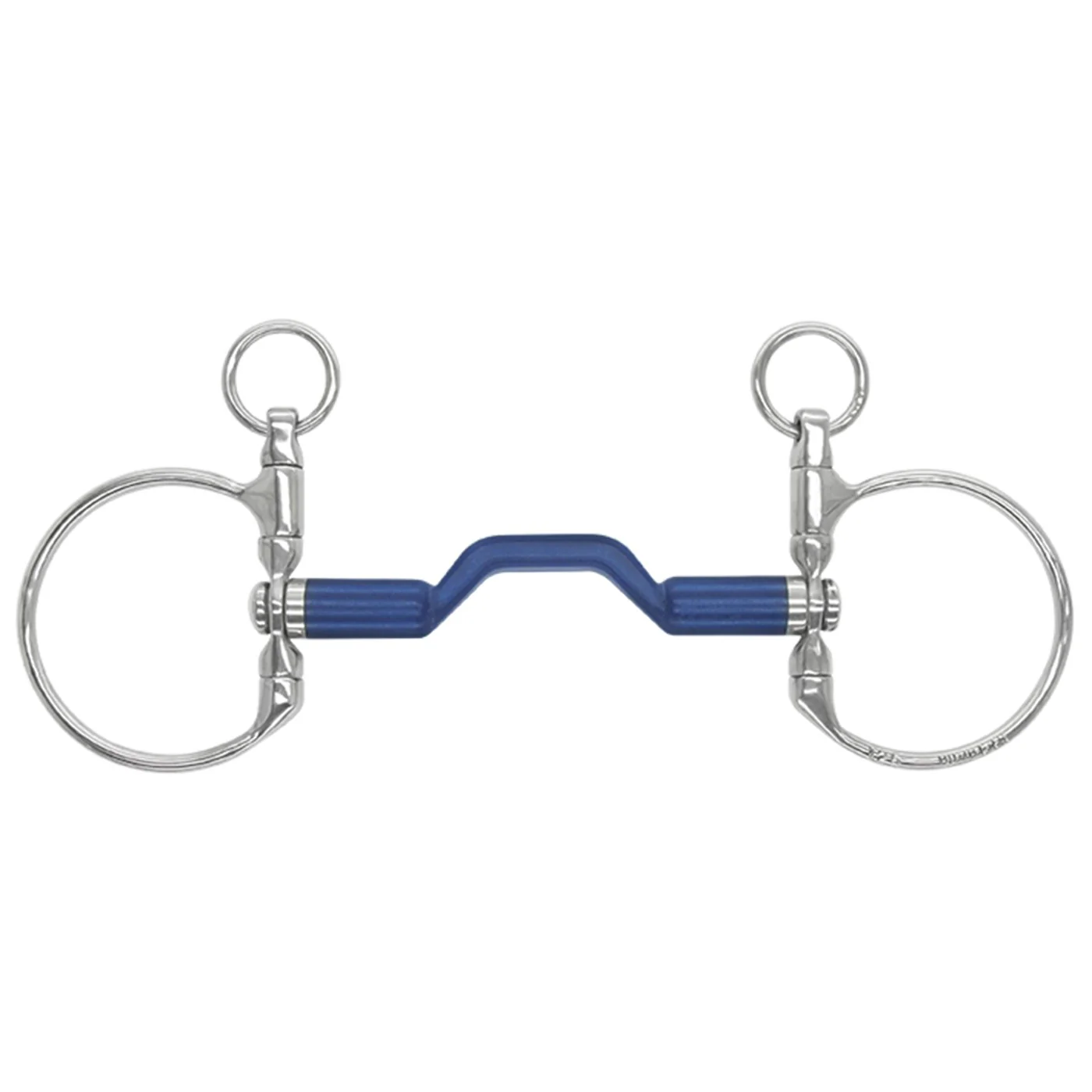 Bombers Drop Cheek Dressage Bomber Blue Swivel Bit
