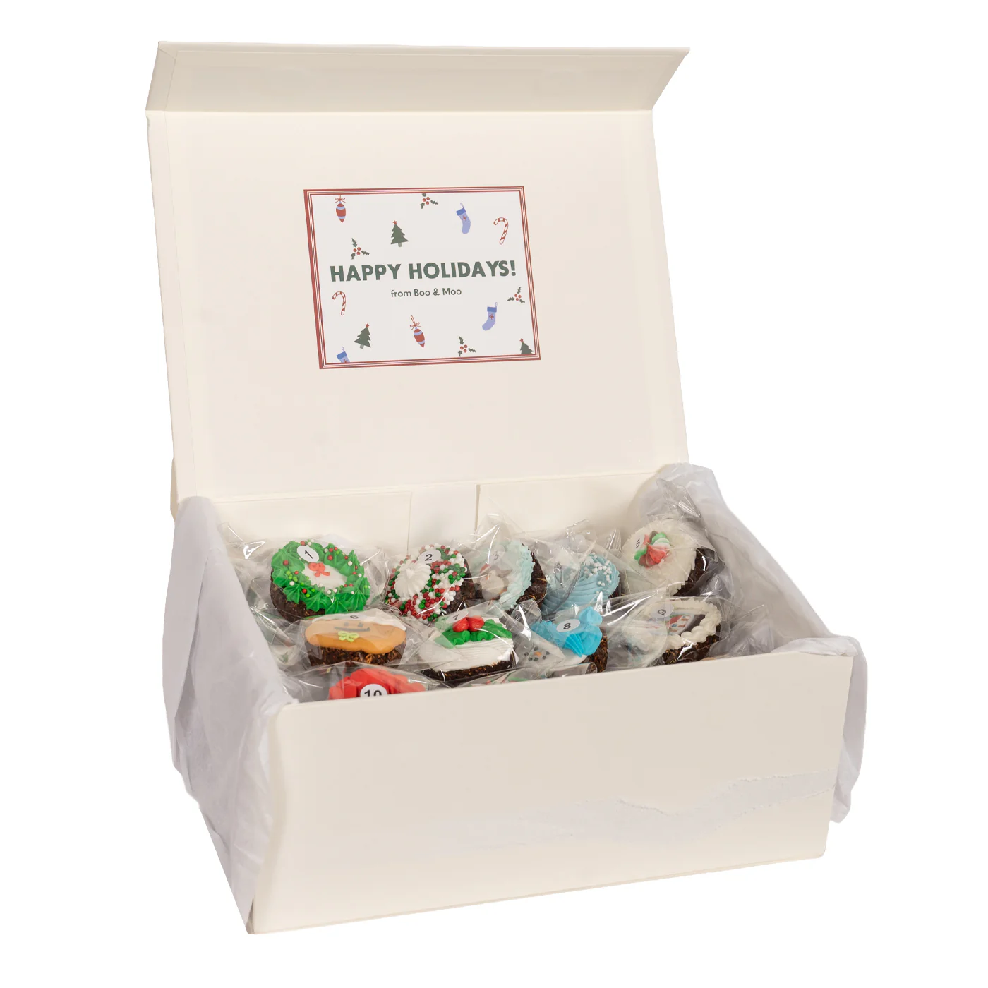 Boo & Moo Decorated Cookies Advent Calendar