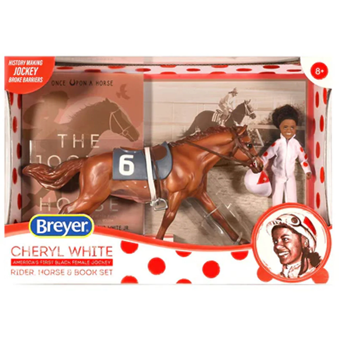 Breyer Freedom Cheryl White Horse & Book Set - Image 5