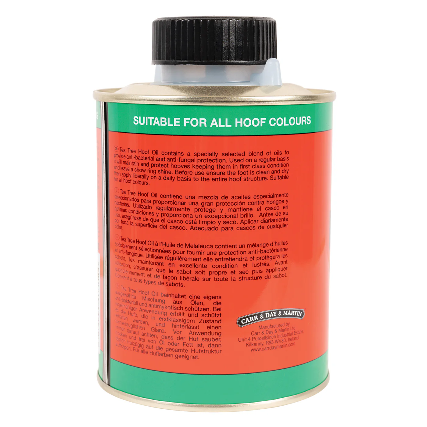 Carr & Day & Martin Cornucrescine Tea Tree Hoof Oil 500 mL - Image 3