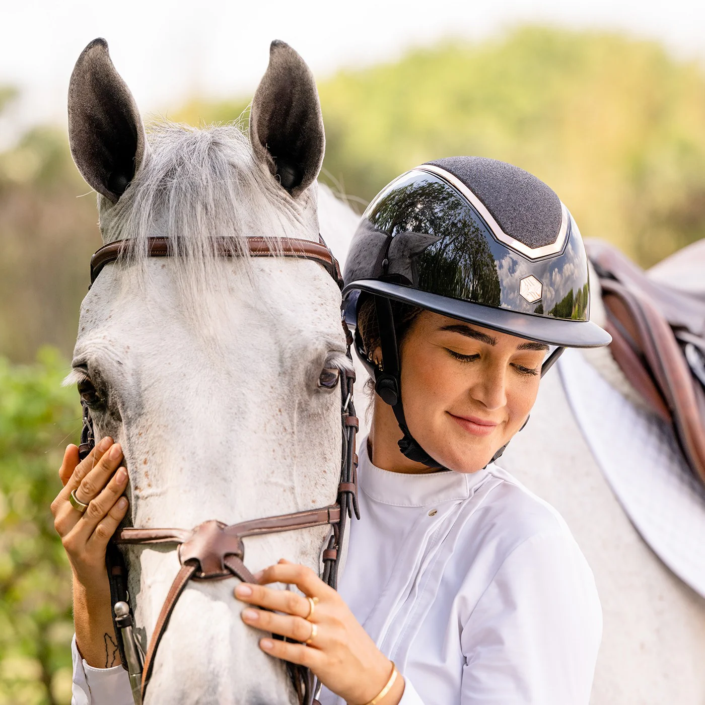 Charles Owen Kylo Wide Brim Helmet - Image 11