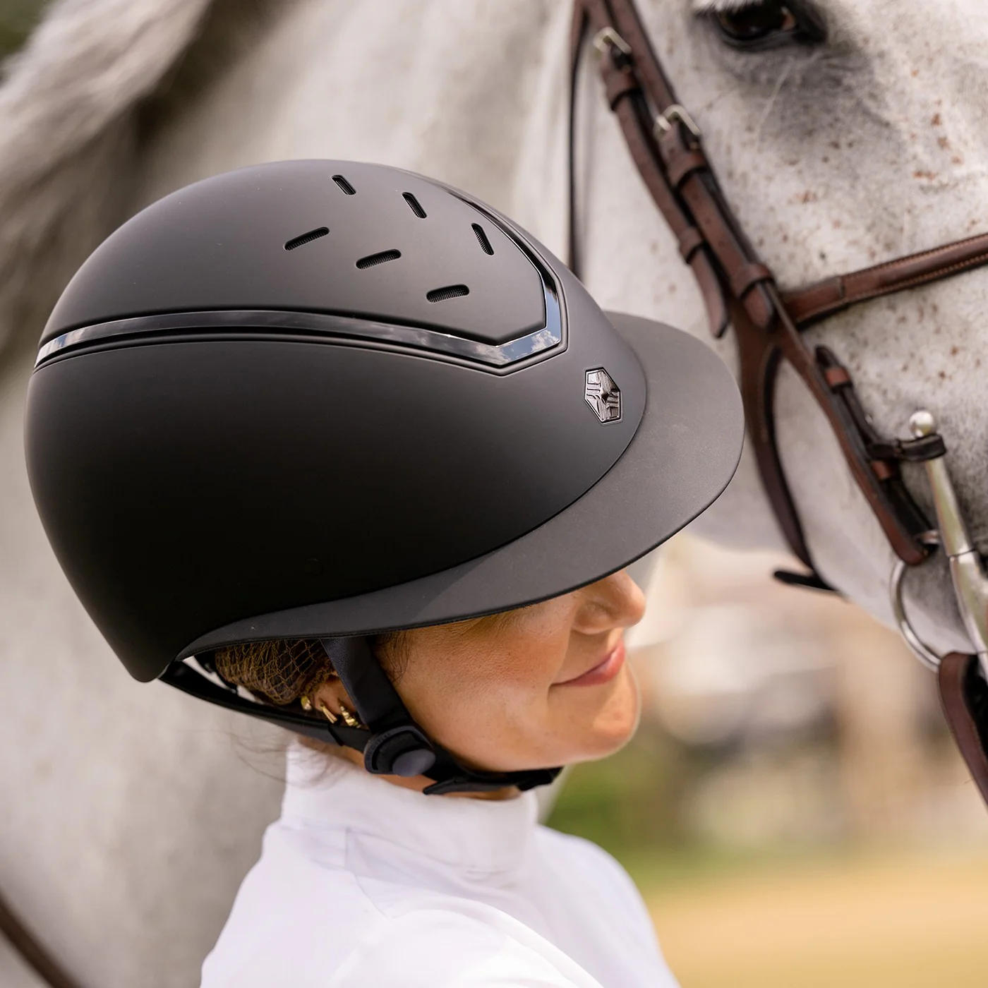 Charles Owen Kylo Wide Brim Helmet - Image 16
