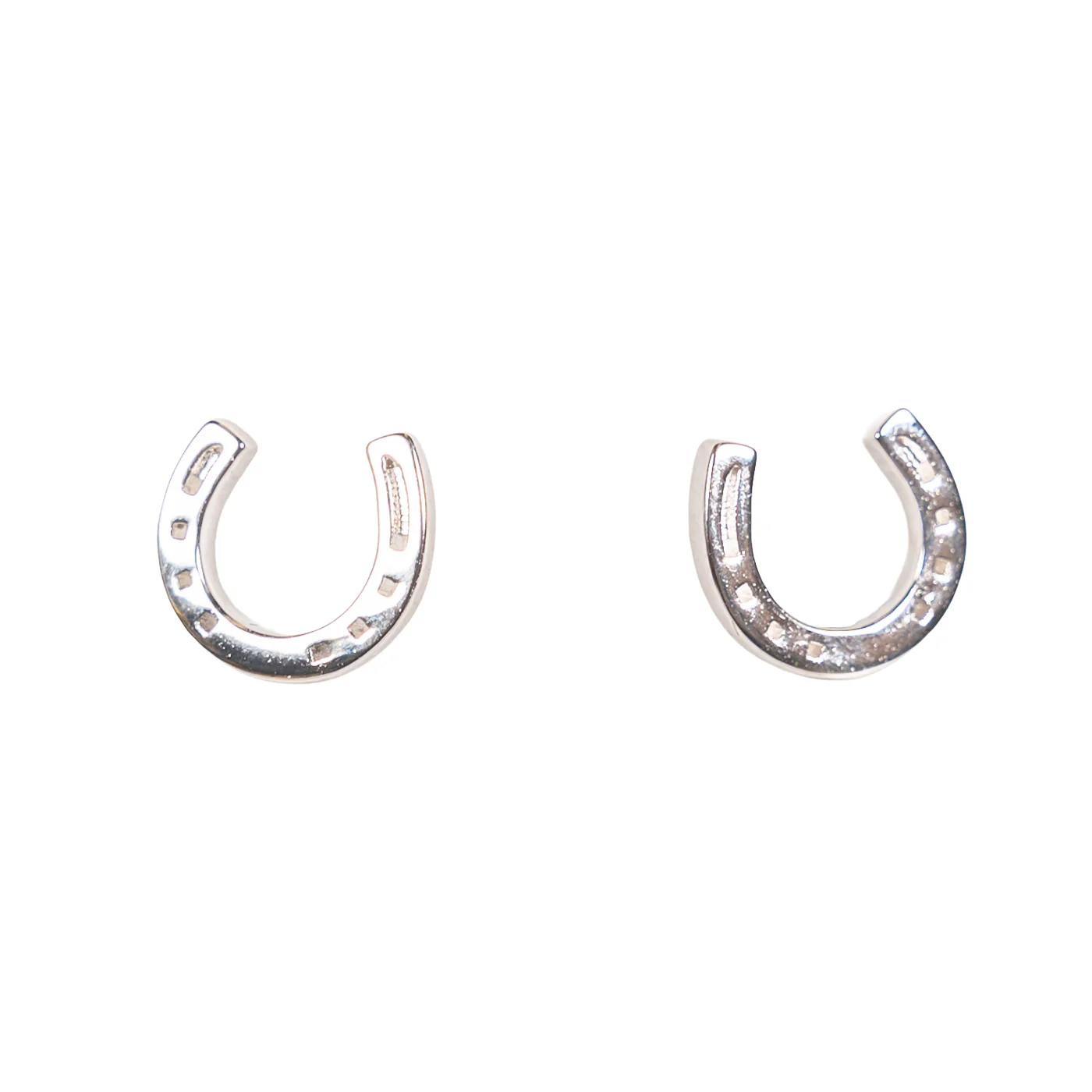Cinto x Kelly Herd Silver Horseshoe Pendant Earrings