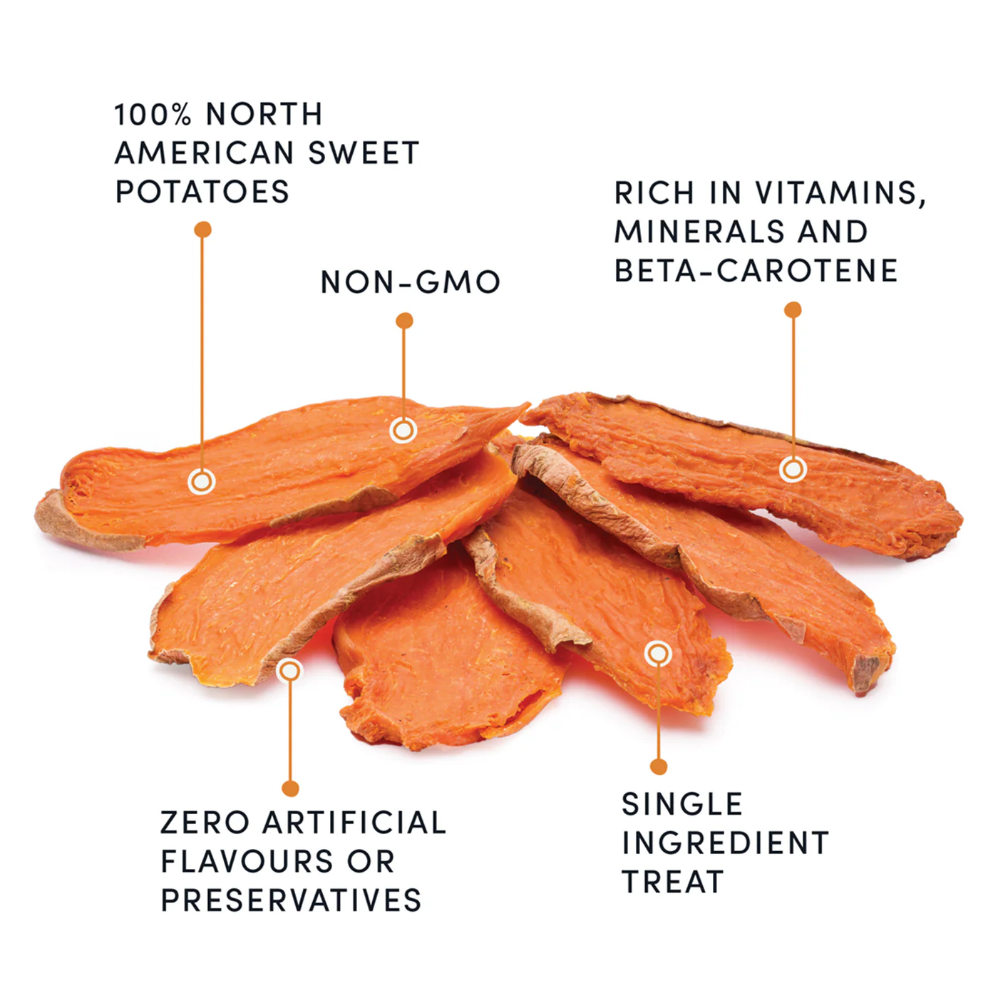 Crumps Sweet Potato Chews 330 g - Image 3