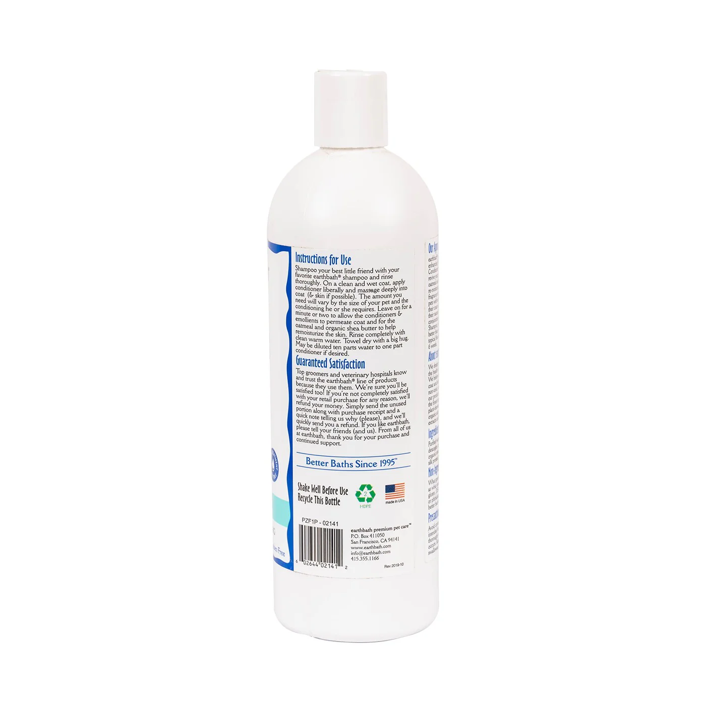 Earthbath Oatmeal & Aloe Conditioner 472 mL - Image 2