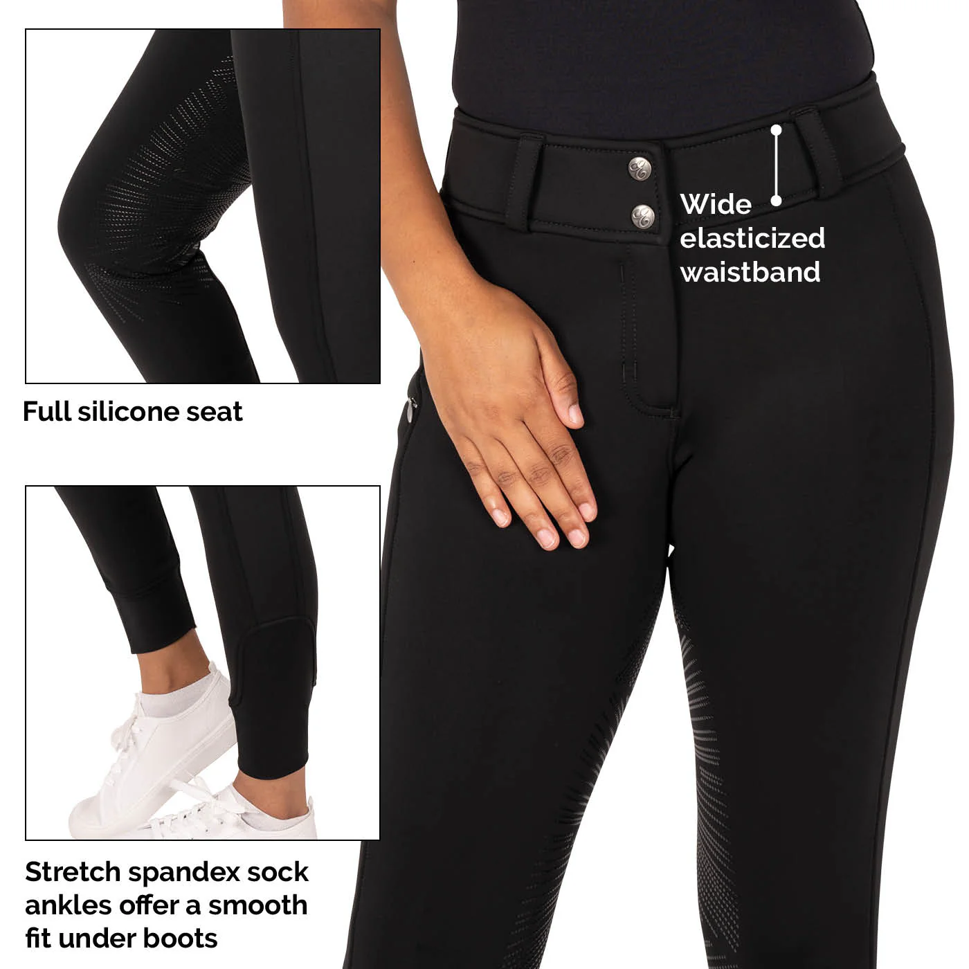 Elation Platinum Fulton Full Seat Winter Breech - Image 3