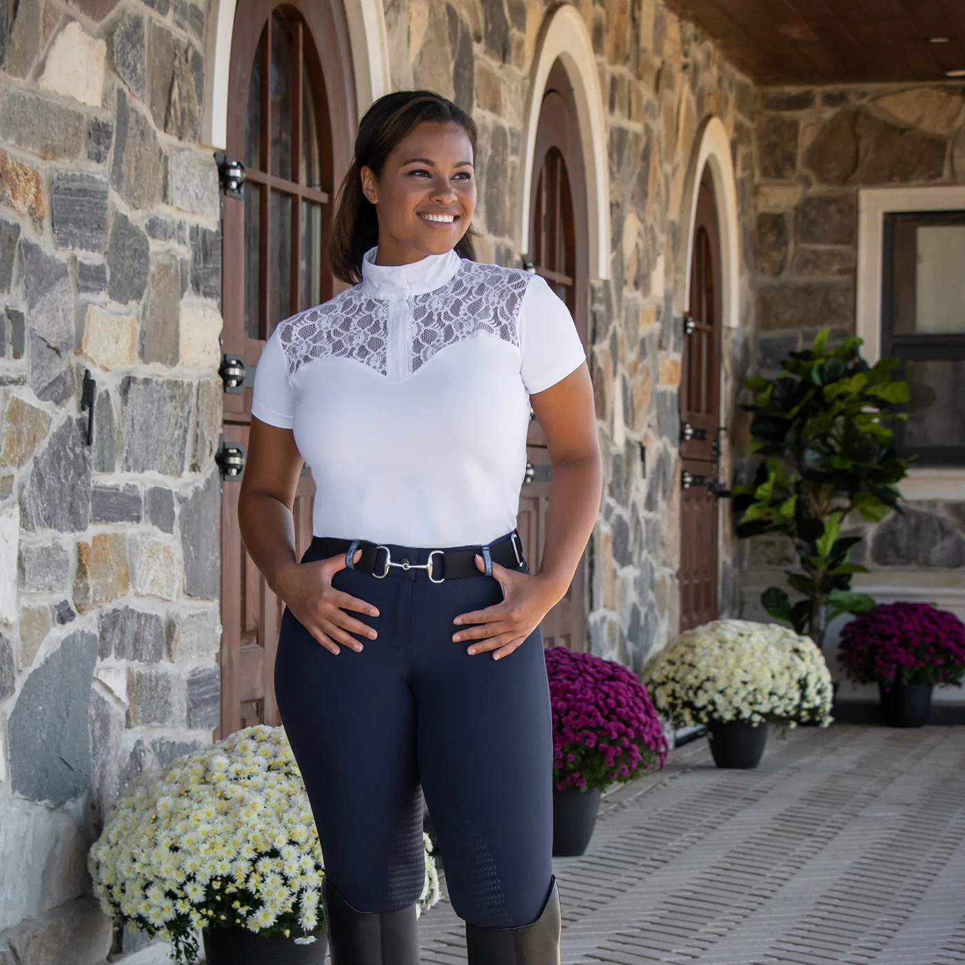 Elation Platinum Merletto Short Sleeve Show Shirt - Image 8