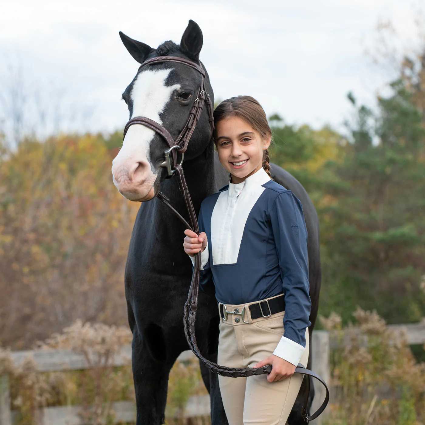 Elation Platinum Milano Long Sleeve Show Shirt - Kids' - Image 3