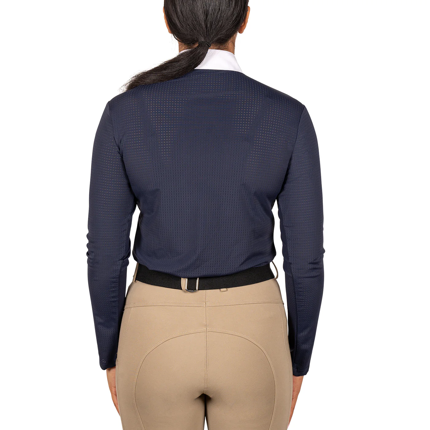 Elation Platinum Sicily Perforated Long Sleeve Show Shirt - Image 3