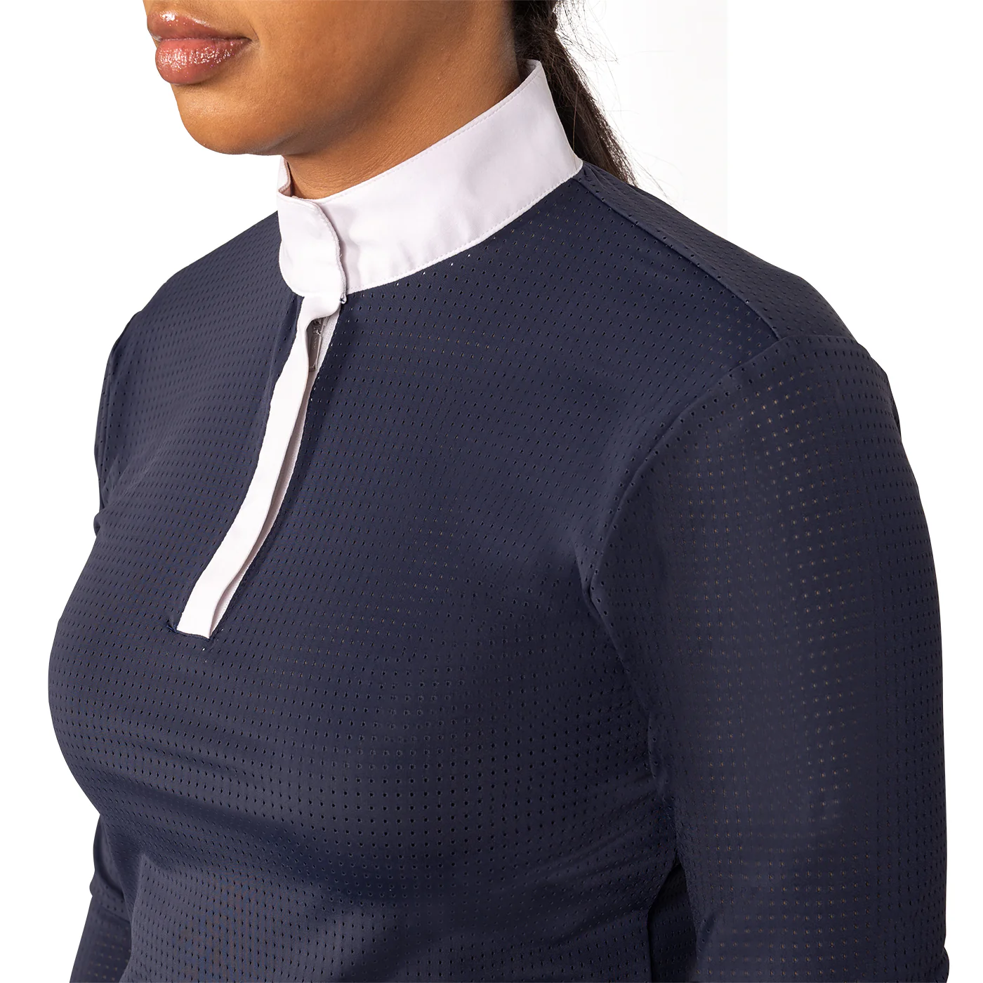 Elation Platinum Sicily Perforated Long Sleeve Show Shirt - Image 5