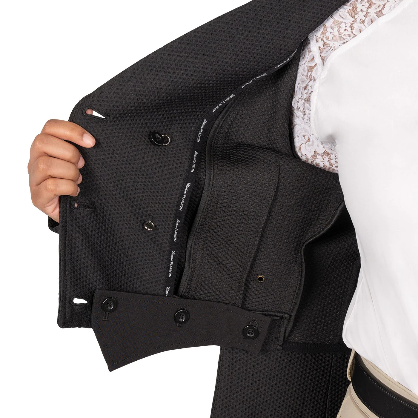 Elation Platinum Tosca Shadbelly Show Coat - Image 8