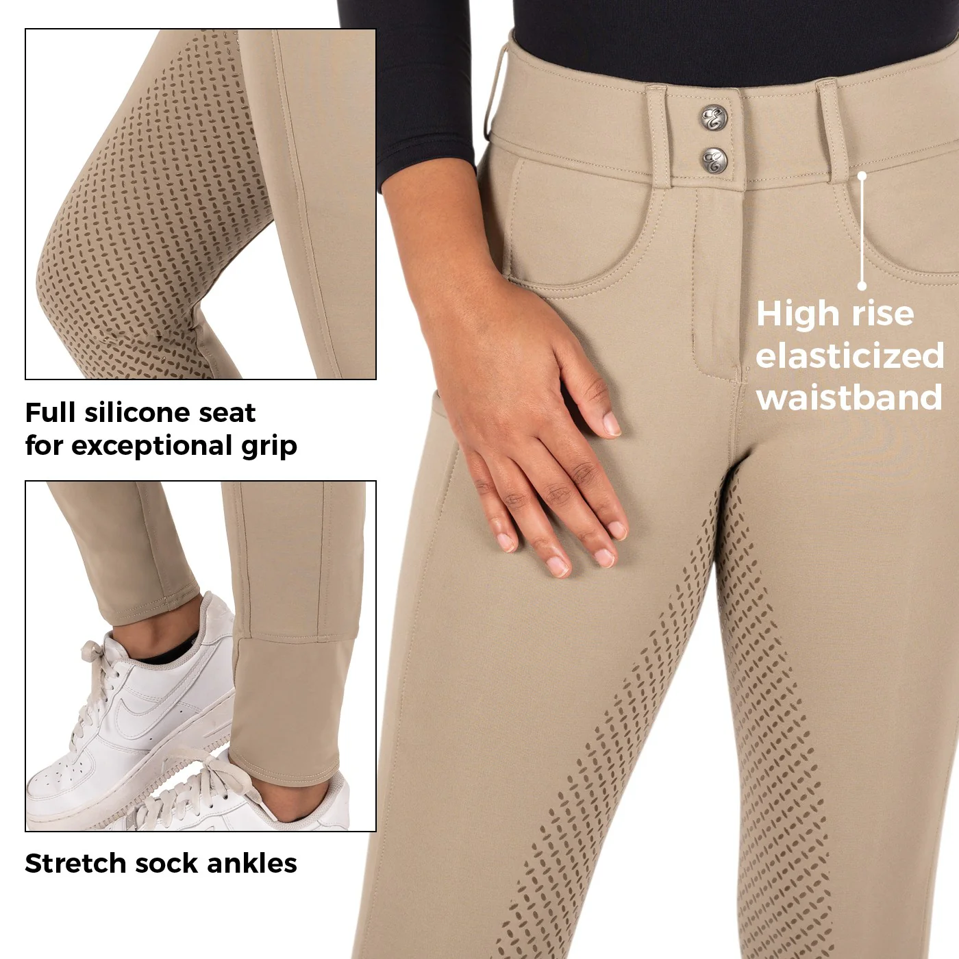 Elation Red Label Sport High Rise Full Seat Breech - Image 3