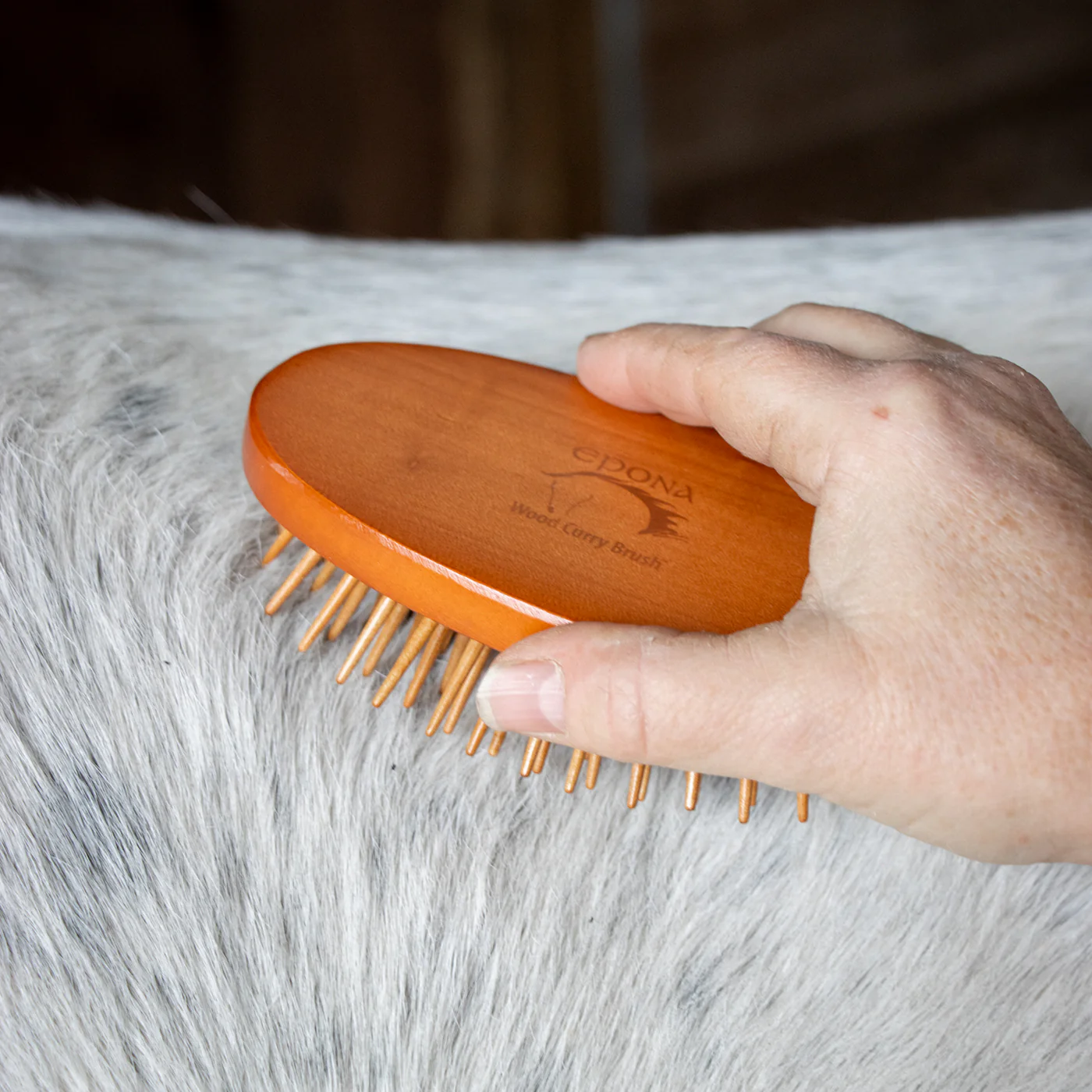 Epona Wood Curry Love Brush - Image 4