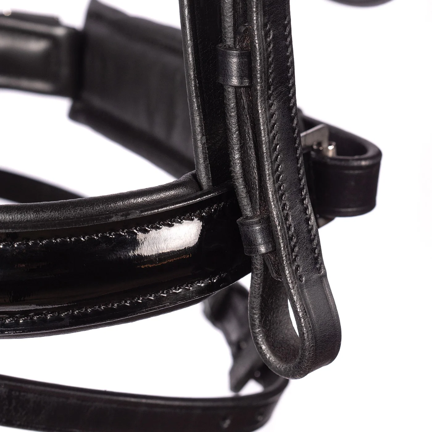 FFE Couture Patent Dressage Snaffle Bridle - Image 5