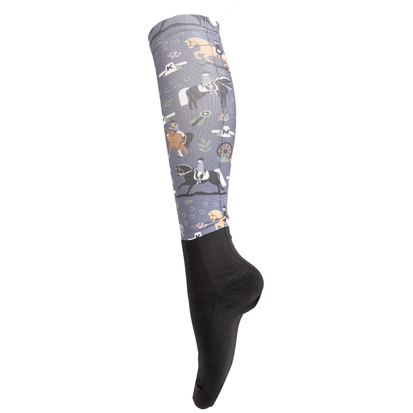 Four White Socks Dressage Show Boot Socks