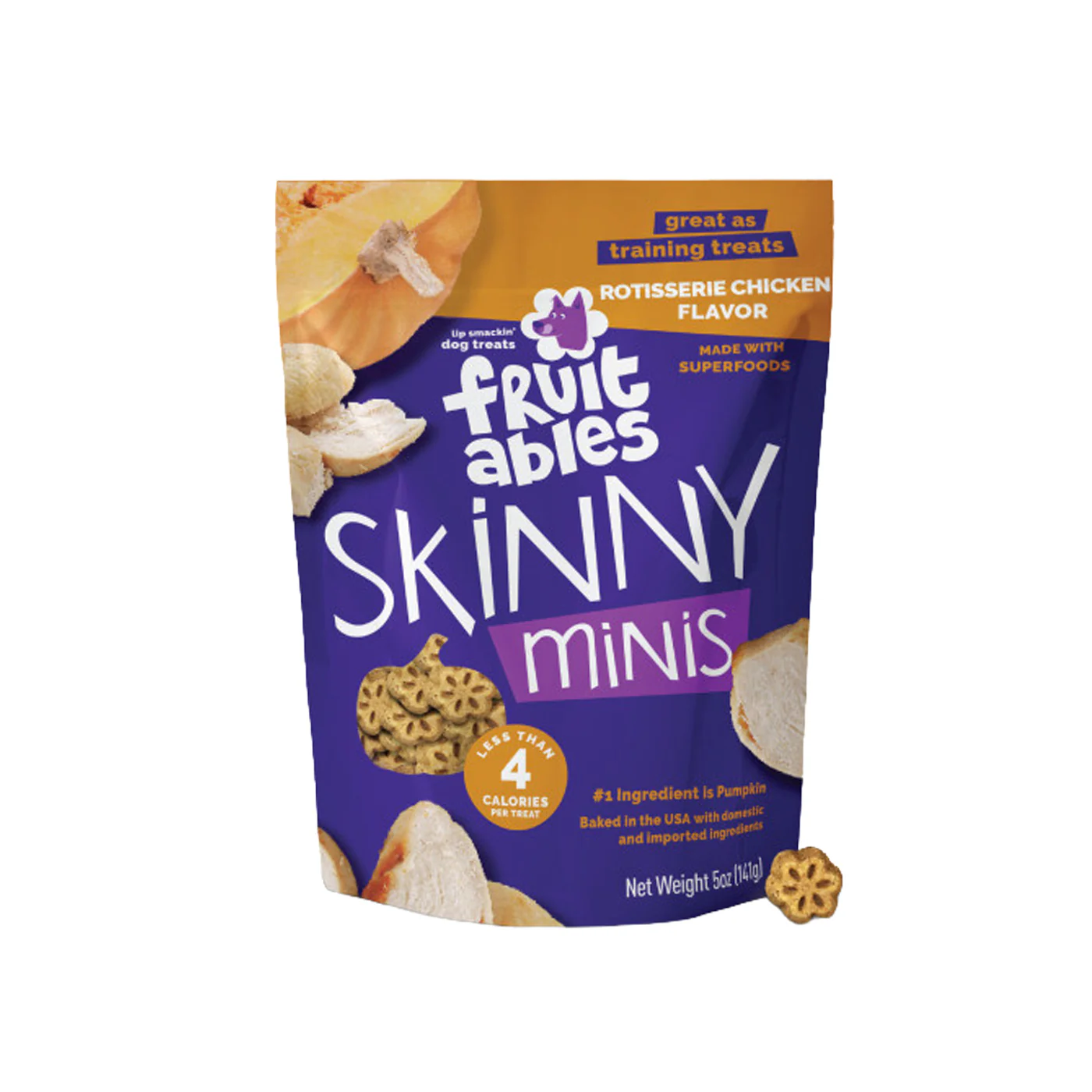 Fruitables Skinny Minis Chewy Rotisserie Chicken Dog Treats 141 g