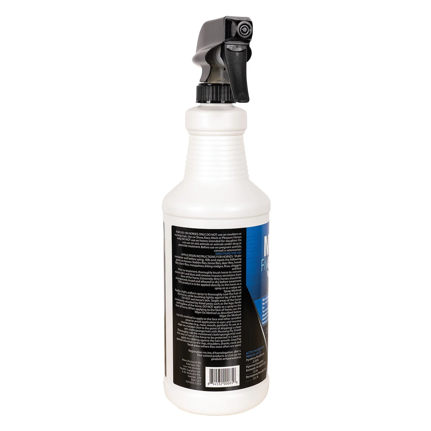 Golden Horseshoe Mustang Fly Shield W/ Sprayer 1 L - Image 3