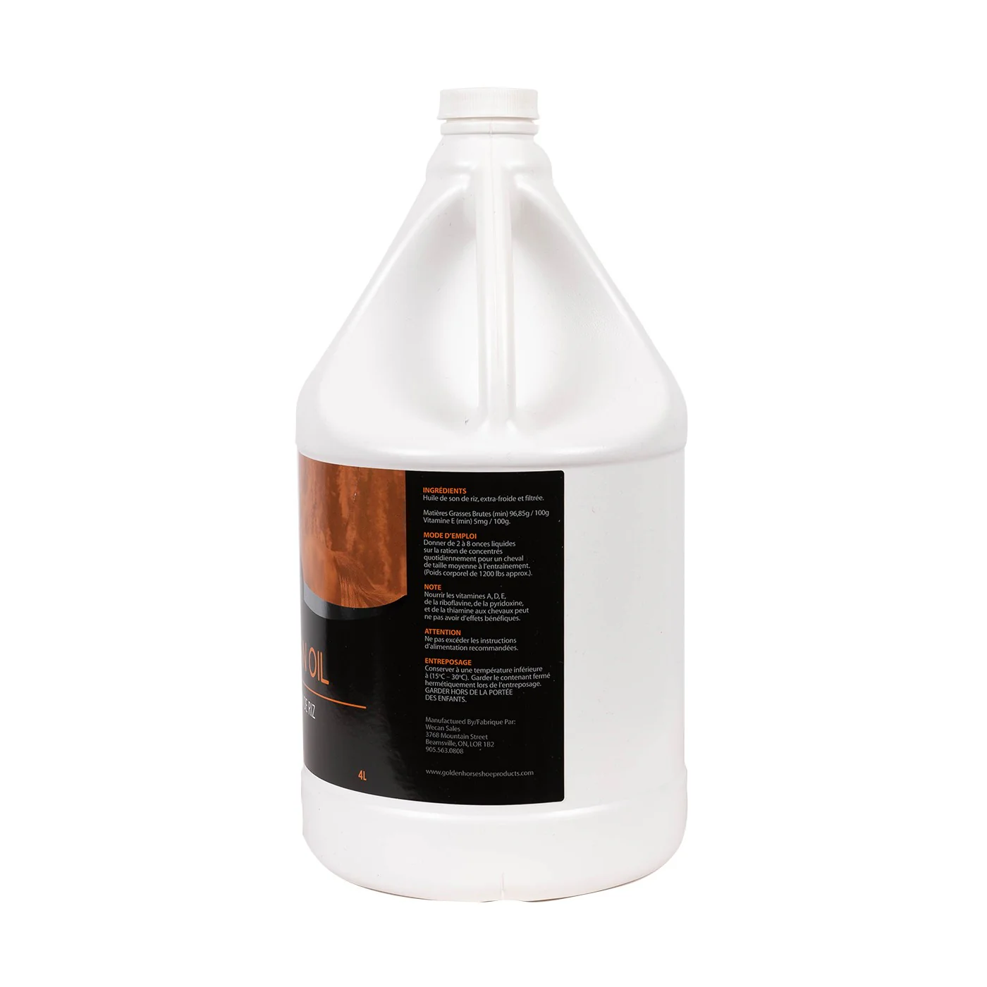 Golden Horseshoe Rice Bran Oil 4 L - Image 2