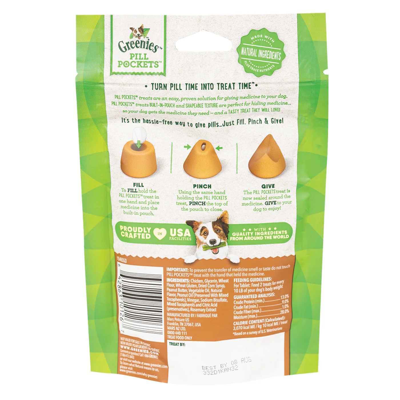 Greenies Pill Pockets Peanut Butter Dog Tablets 90 g - Image 2