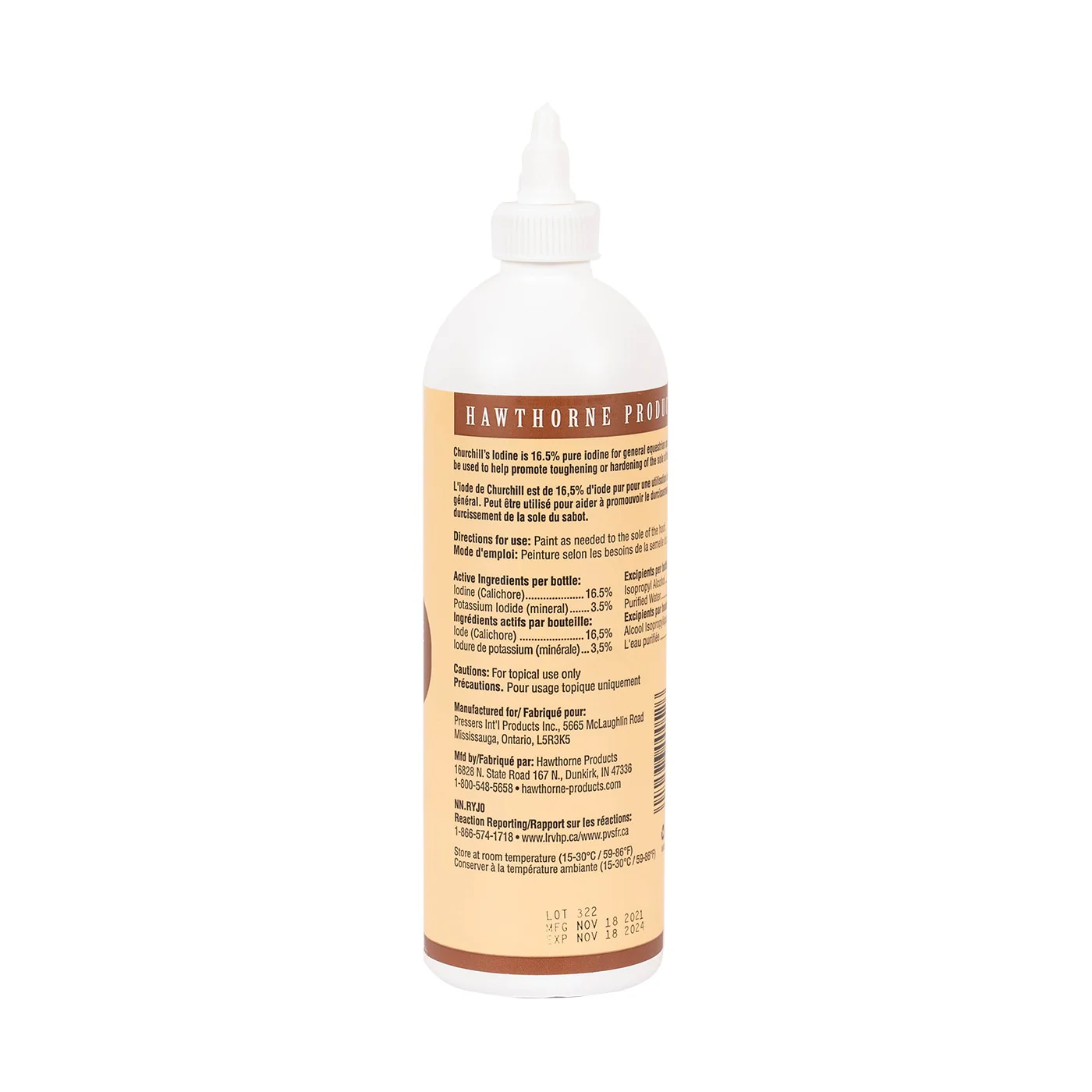 Hawthorne Churchill's Iodine 16.5% Tincture 473 mL - Image 2
