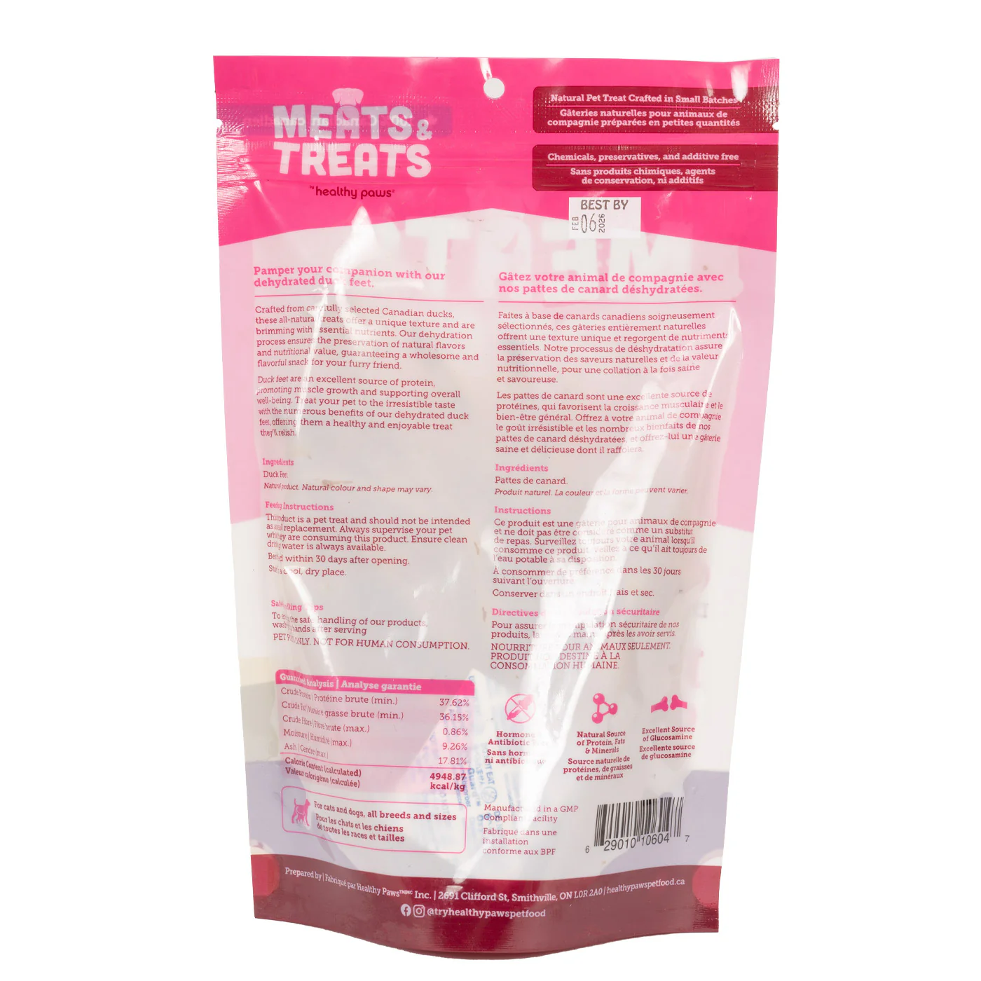 Healthy Paws Meats & Treats Dehydrated Duck Feet 125 g - Image 2