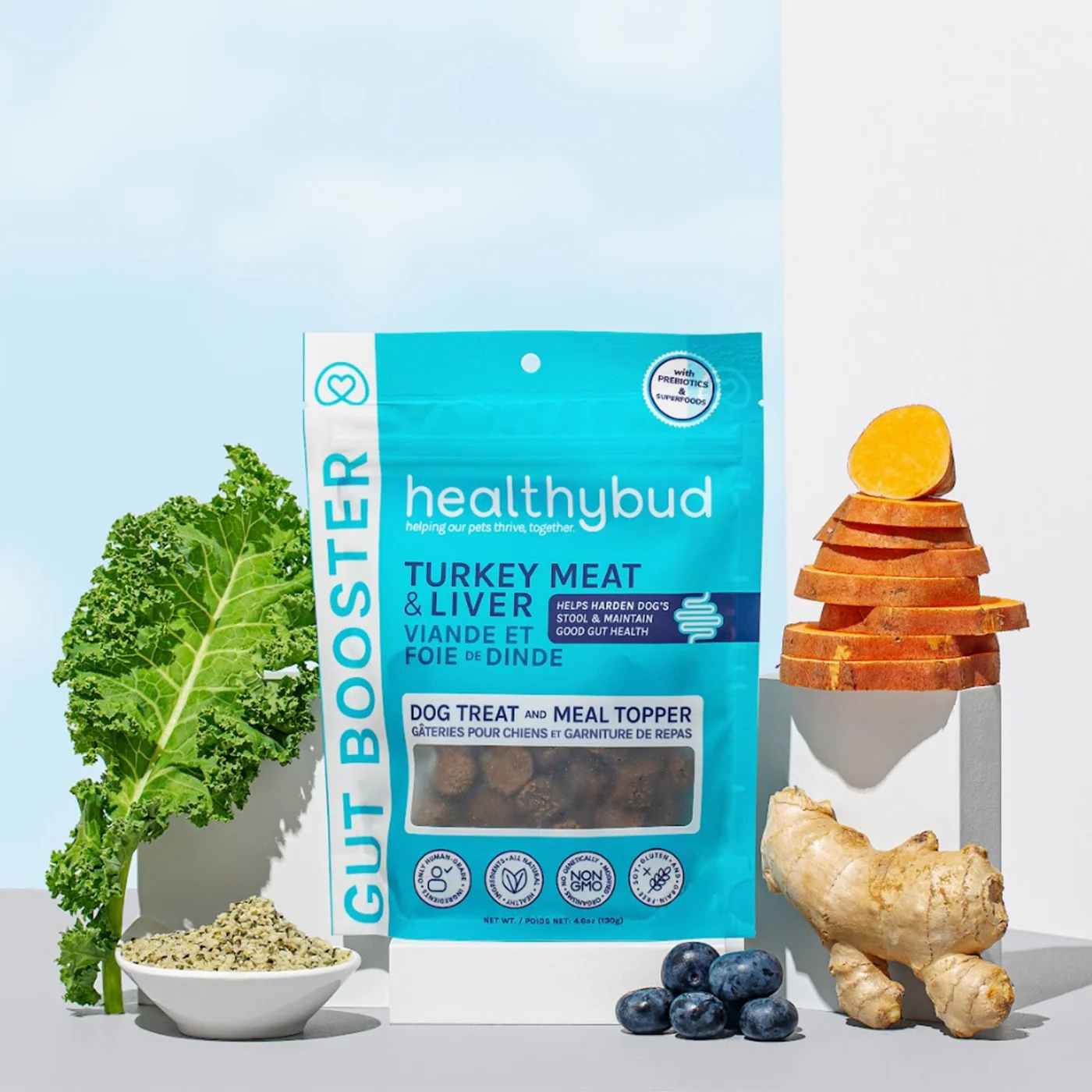 Healthybud Gut Booster Dog Supplement 130 g - Image 3