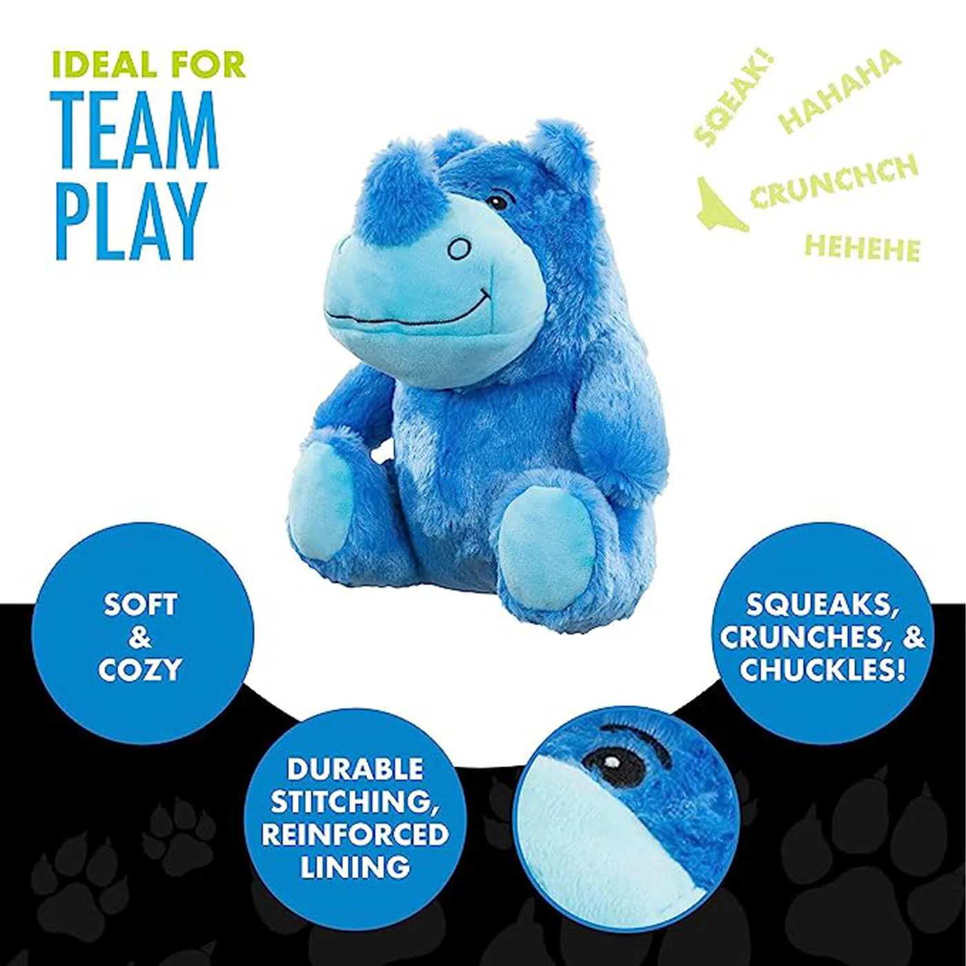 Hero Dog Toy Chuckles Rhino 2.0 - Image 3