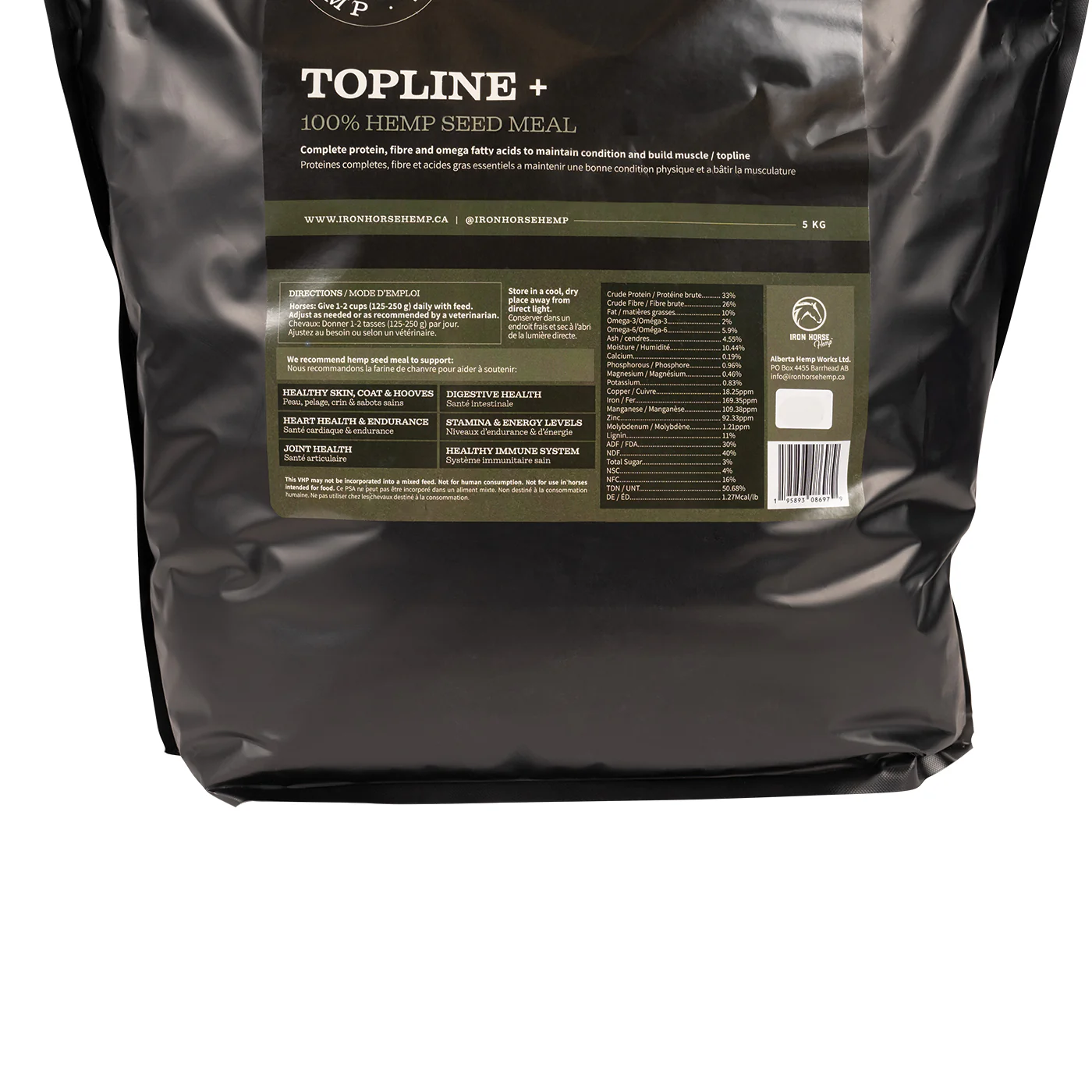 Iron Horse Hemp Seed Meal 5 kg - Image 2