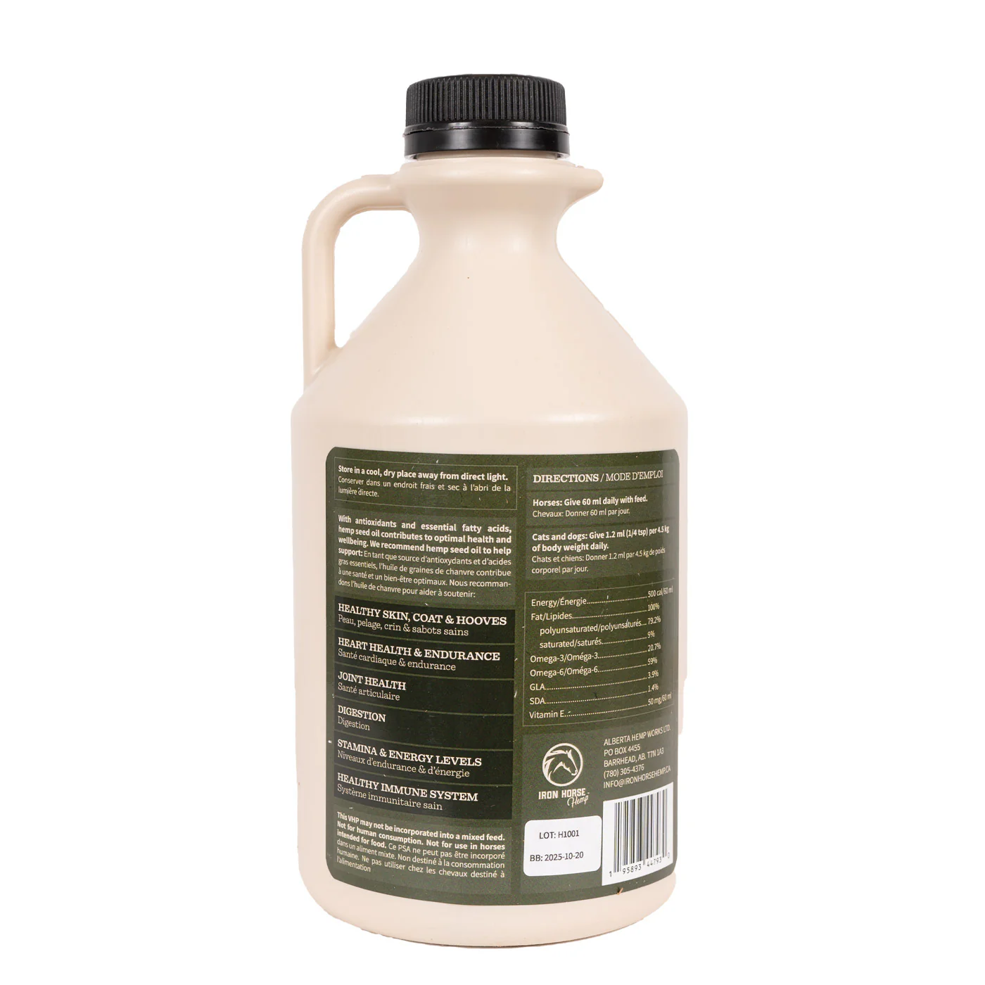 Iron Horse Hemp Seed Oil 1 L - Image 2
