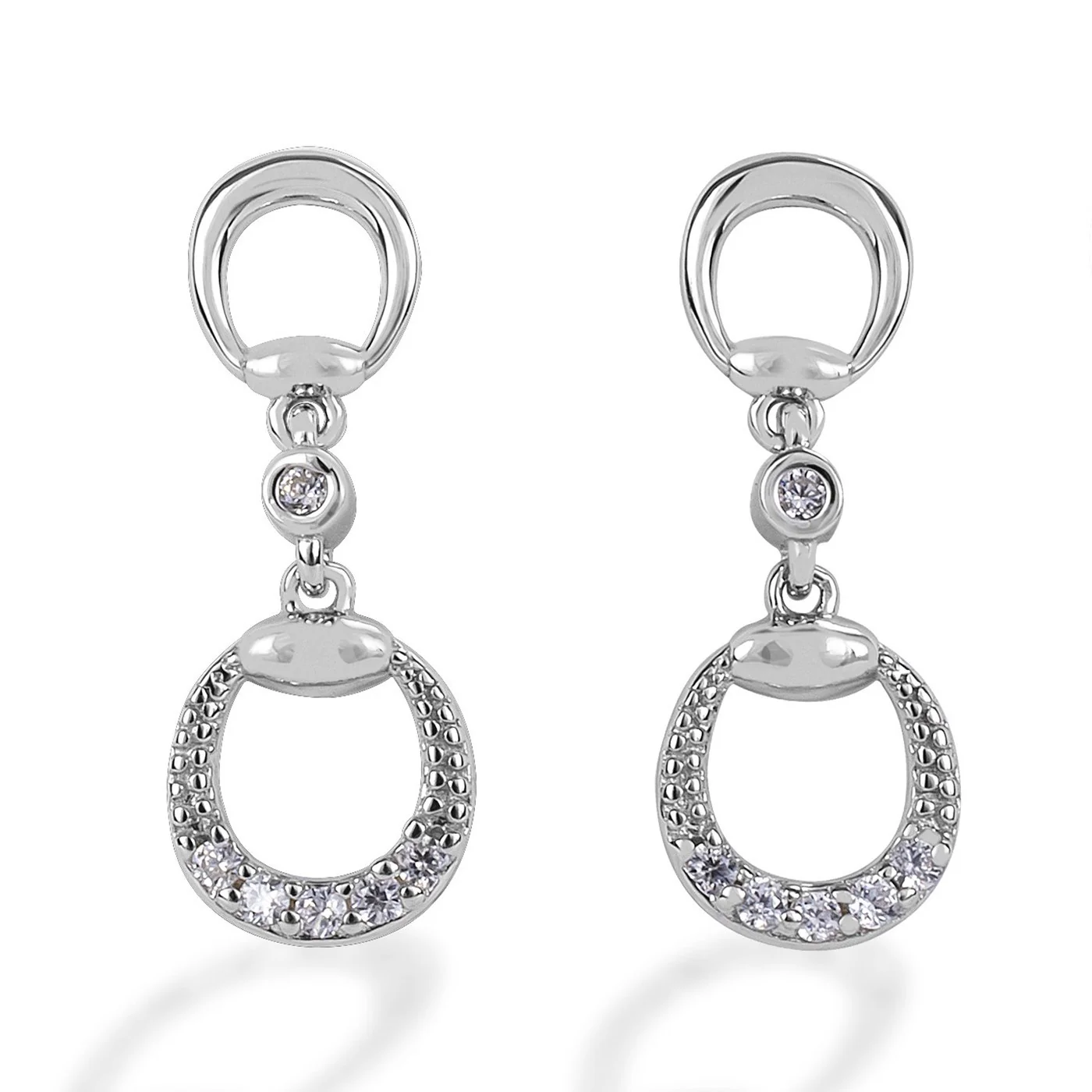 Kelly Herd Eggbutt Dangle Earrings