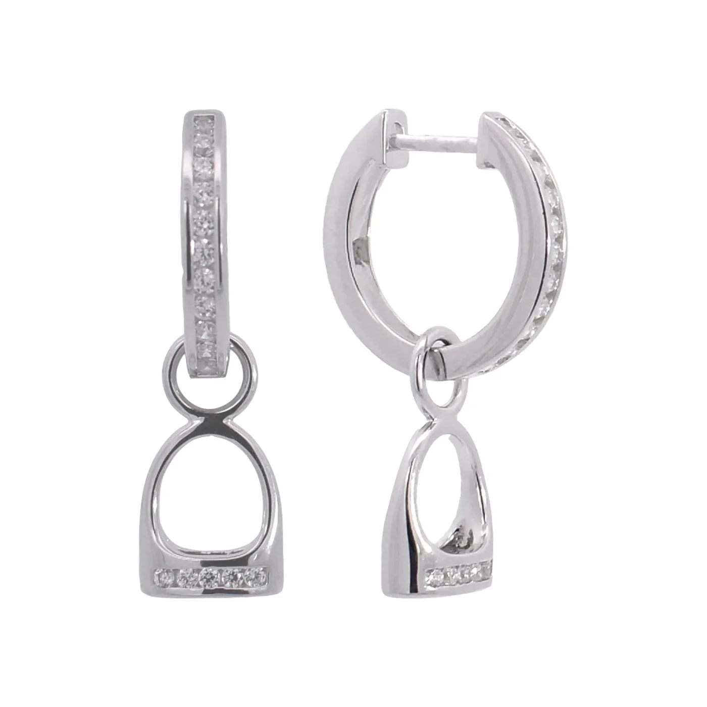 Kelly Herd Hanging English Stirrup Earrings