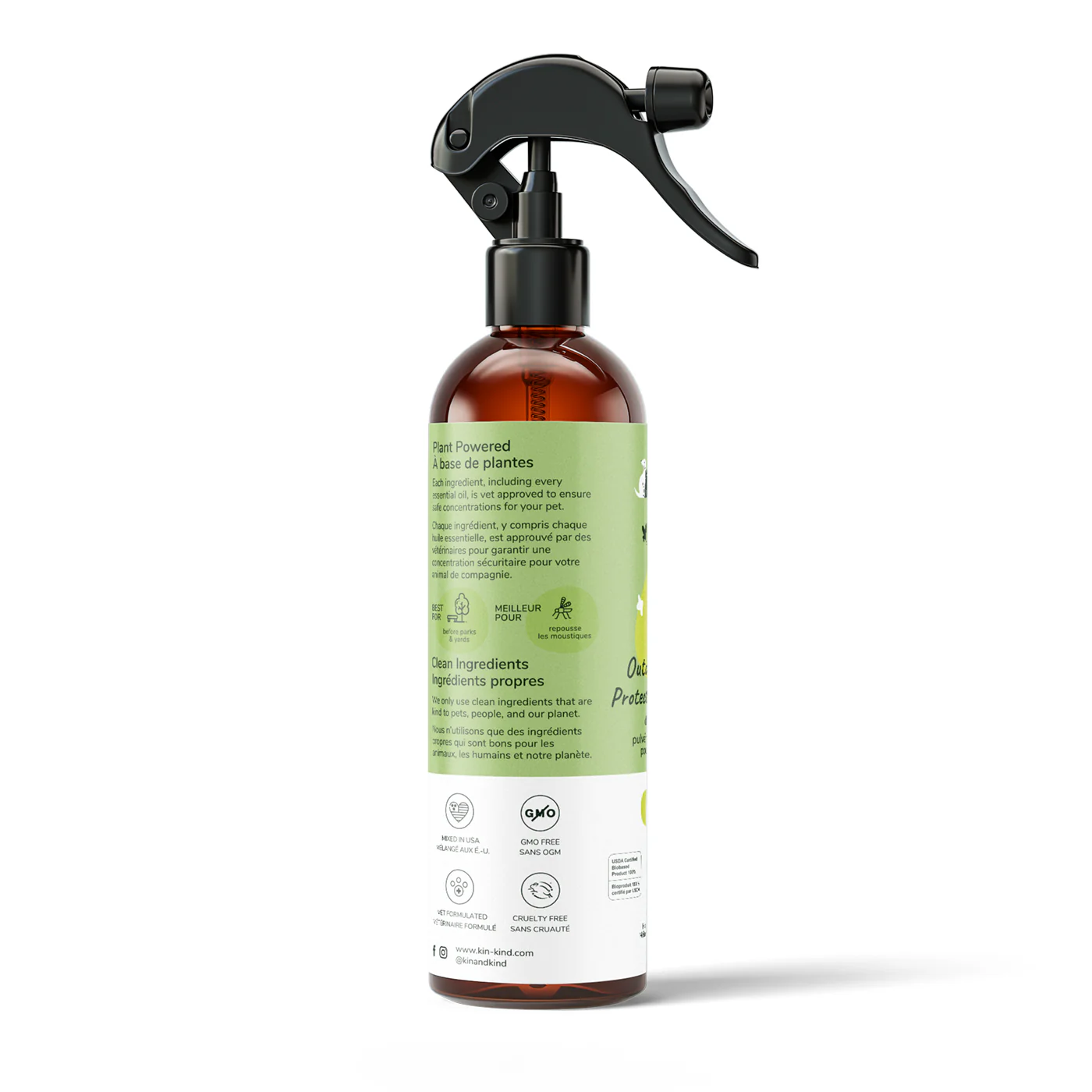 Kin + Kind Lemongrass Outdoor Shield Pet Spray 354 mL - Image 3