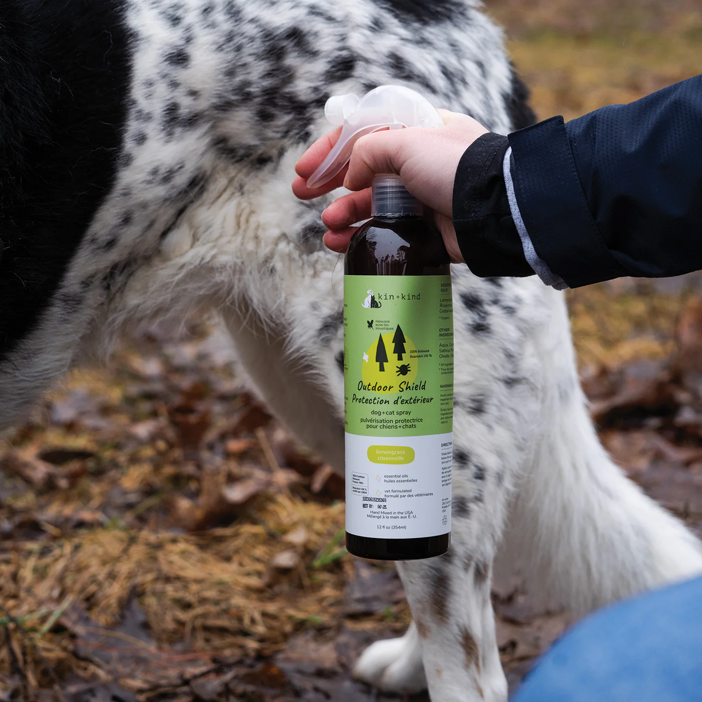 Kin + Kind Lemongrass Outdoor Shield Pet Spray 354 mL - Image 4