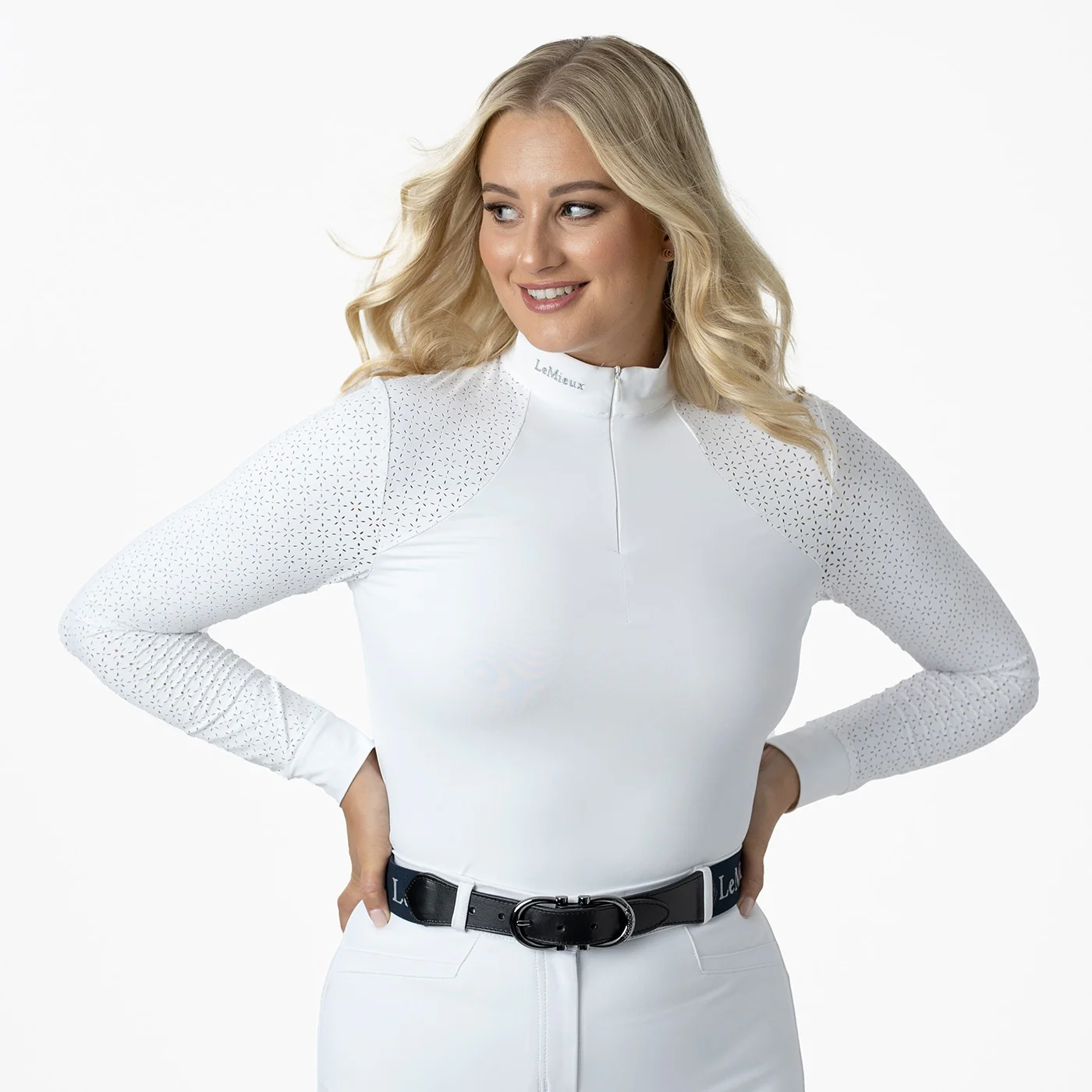 LeMieux Olivia Long Sleeve Show Shirt - Image 4