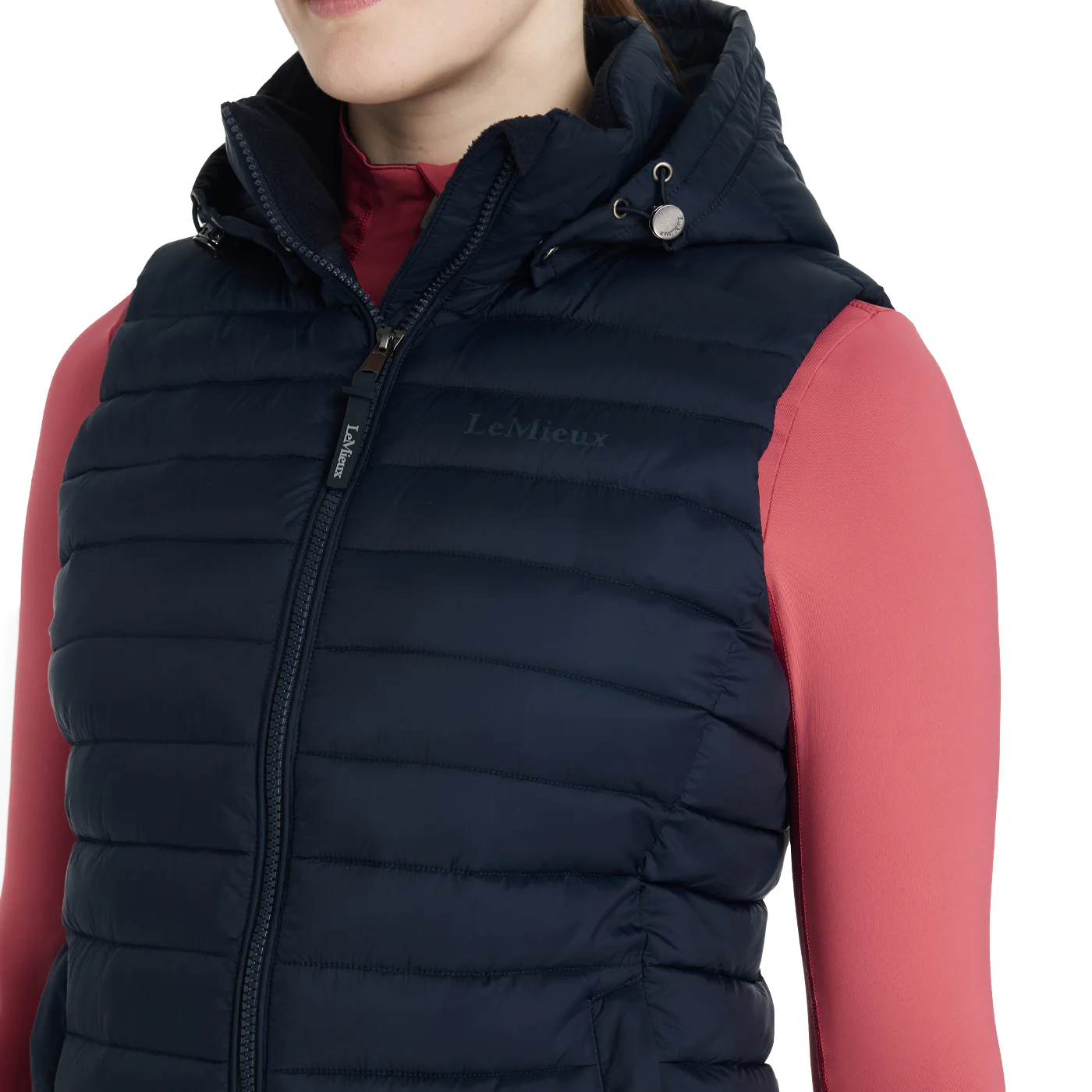 LeMieux Rose Hooded Puffer Vest - Image 3