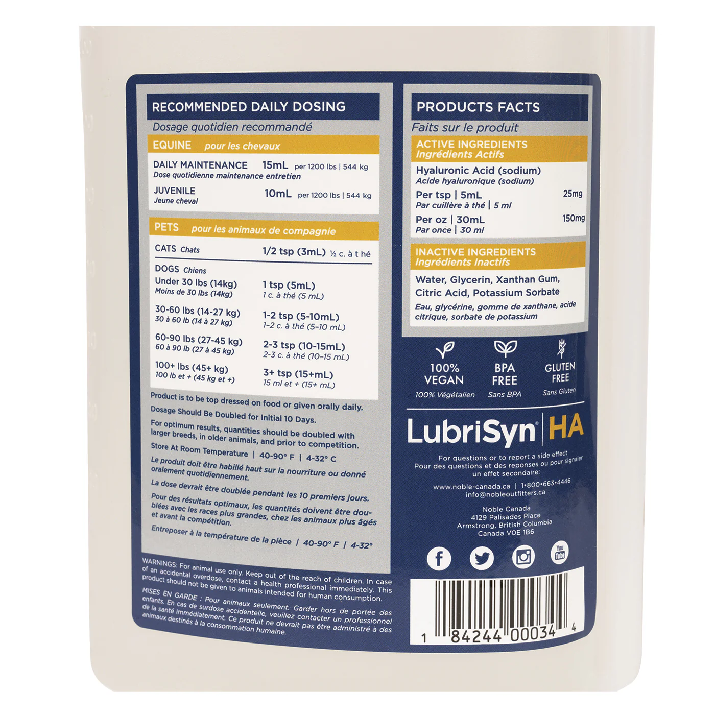 LubriSynHA 946 mL - Image 3