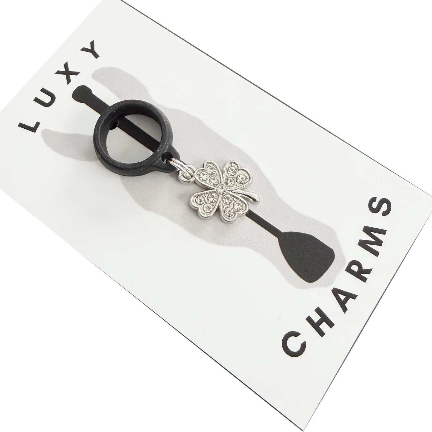 Luxy Charms Crystal 4 Leaf Clover Crop Charm 2.0 - Image 2