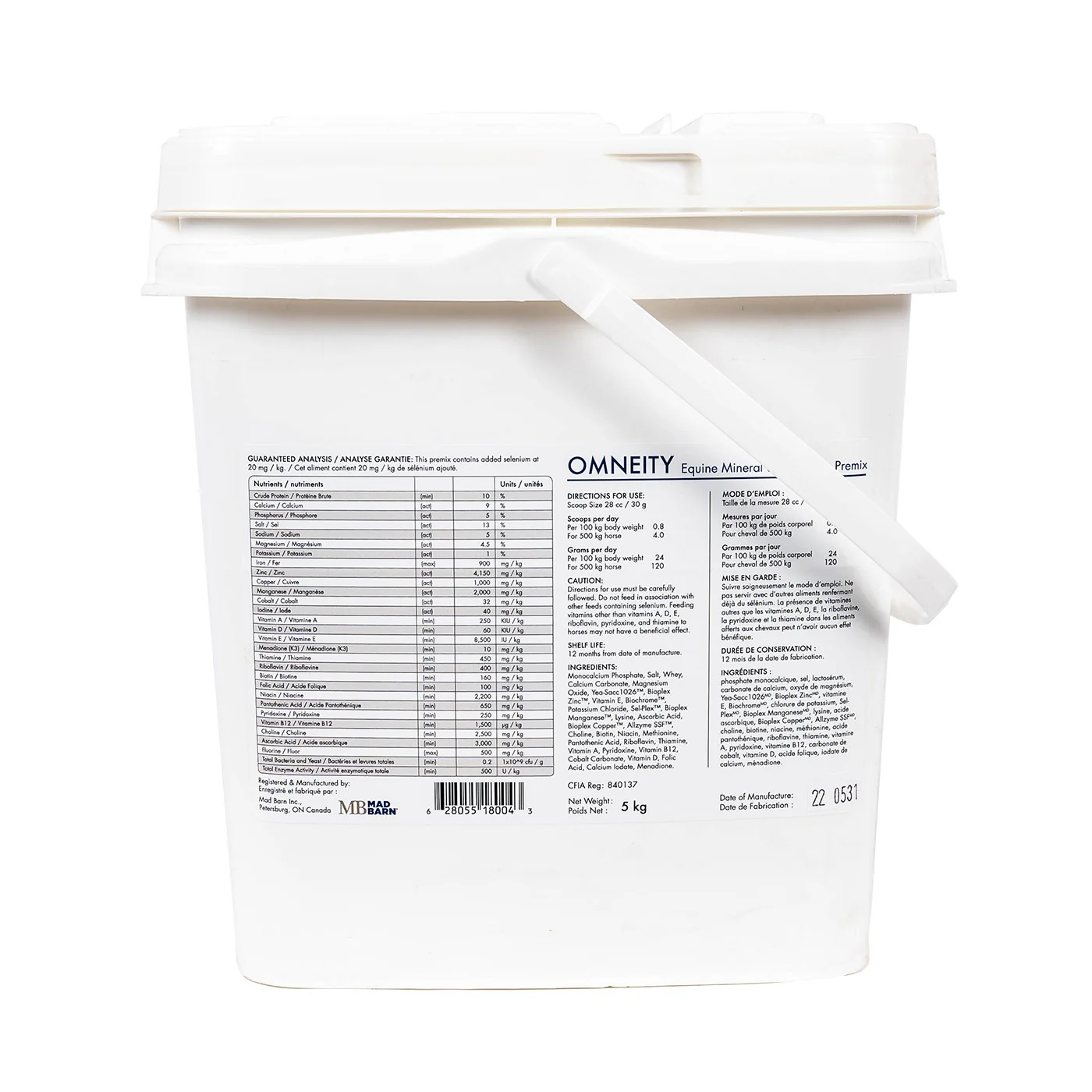 Mad Barn Omneity Equine Mineral Vitamin Premix 5 kg - Image 3
