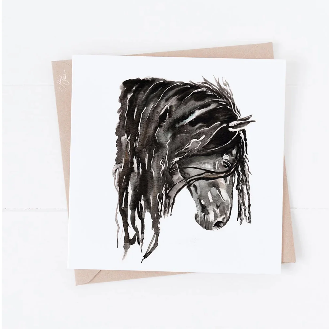 Meg Hawkins Horse Greeting Card