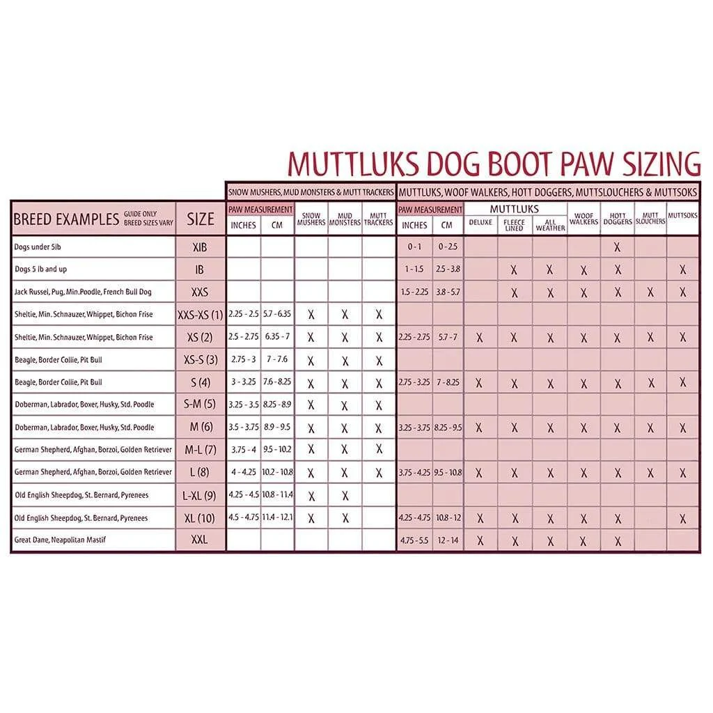 Muttluks Fleece Lined Dog Boots Size XL - Image 3