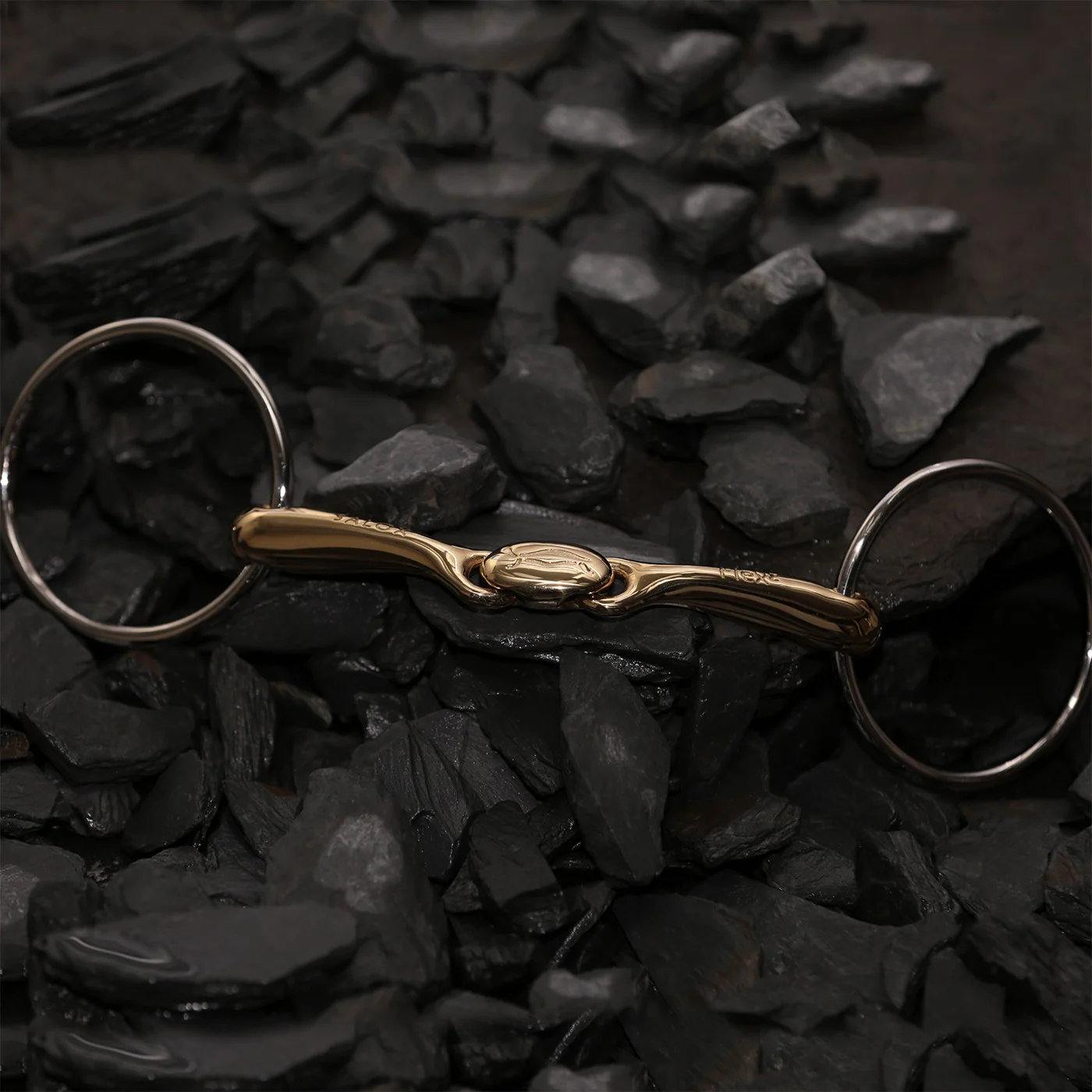 Neue Schule Loose Ring Turtle Top Flex Snaffle Bit 16 mm - Image 2