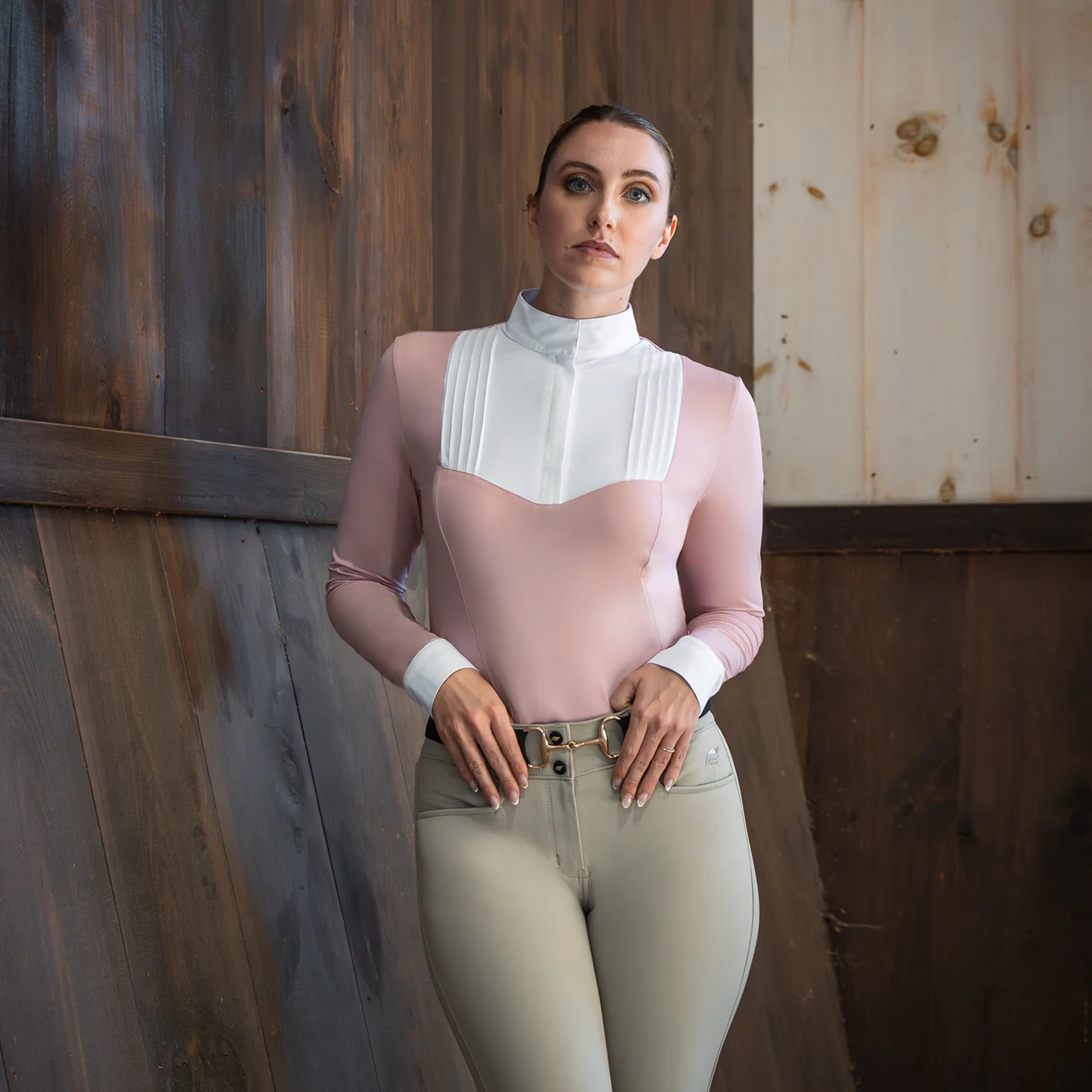 Nikara Emilia Pleat Bib Long Sleeve Show Shirt - Image 12