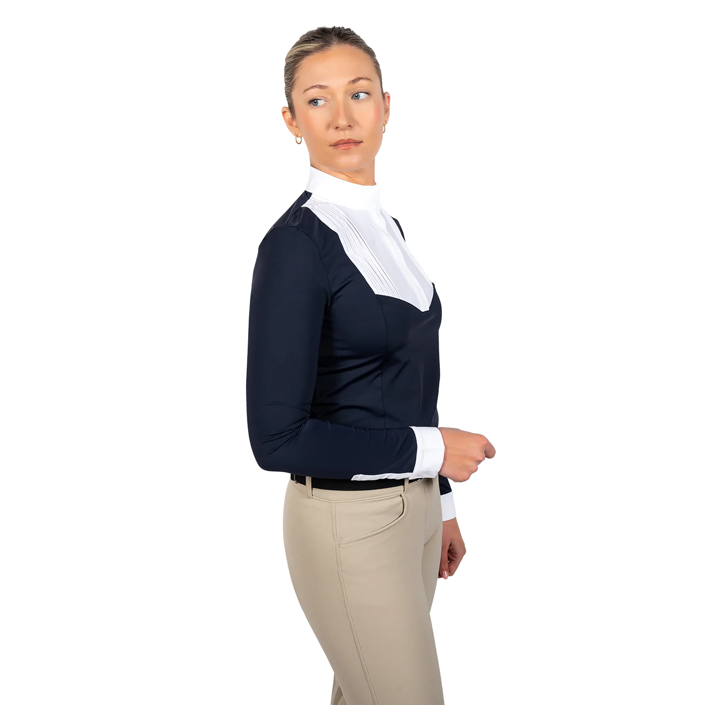 Nikara Emilia Pleat Bib Long Sleeve Show Shirt - Image 19